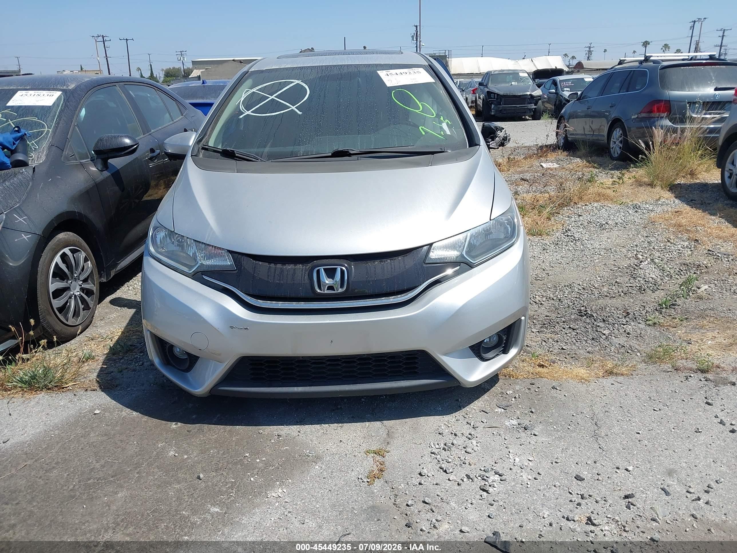 2015 Honda Fit Ex/ex-l Silver vin: 3HGGK5H81FM702030