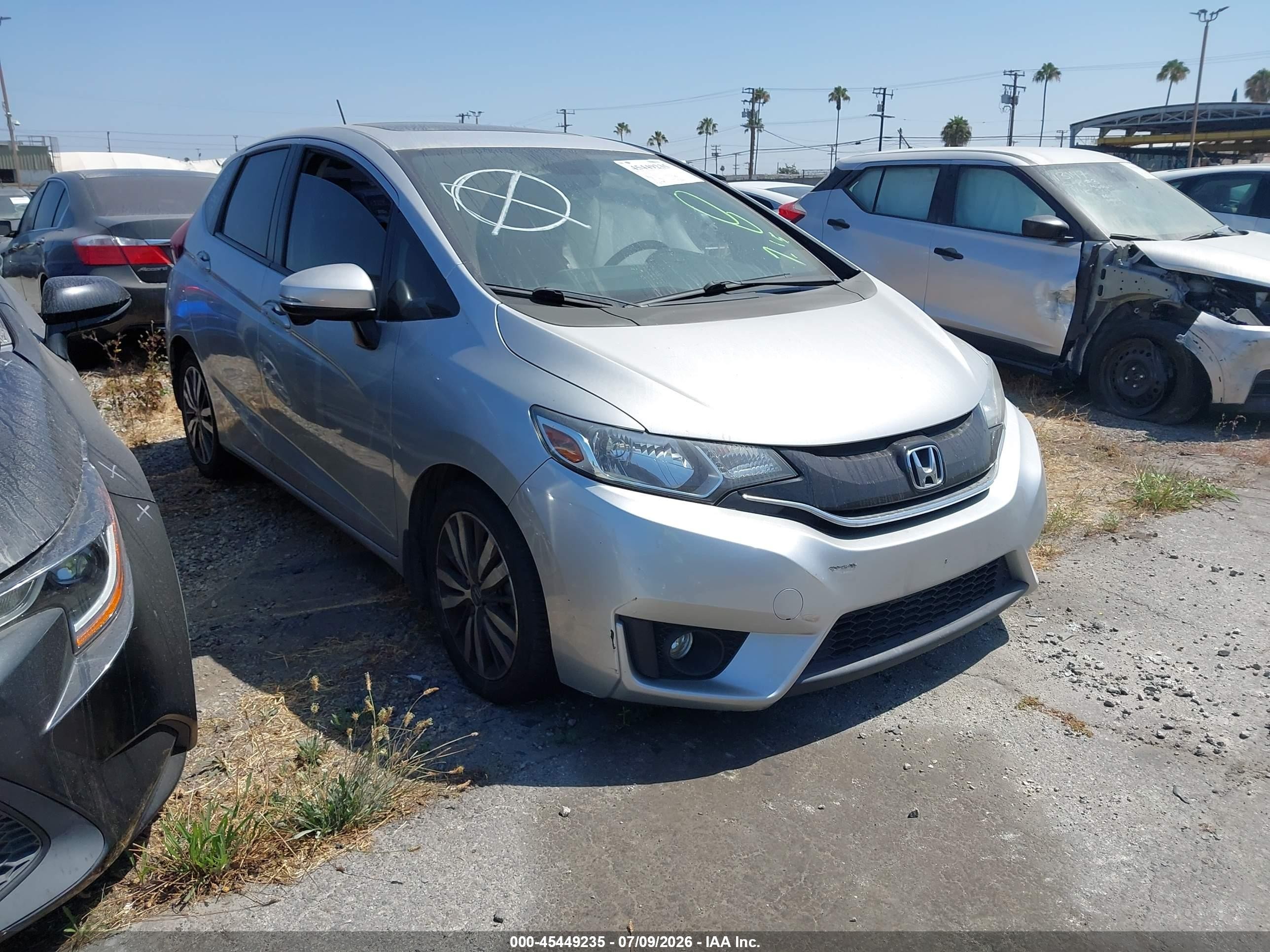 2015 Honda Fit Ex/ex-l Silver vin: 3HGGK5H81FM702030