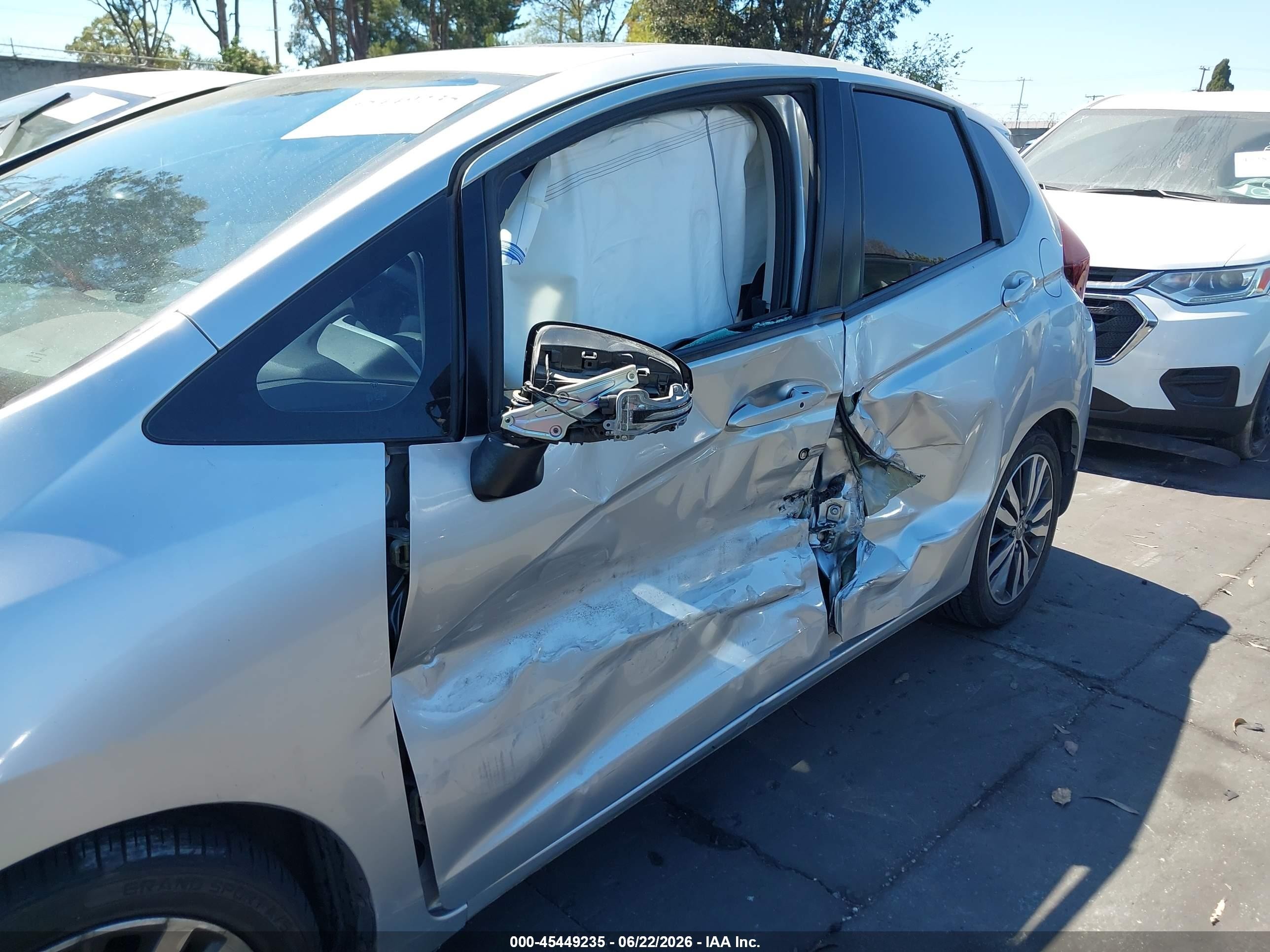 2015 Honda Fit Ex/ex-l Silver vin: 3HGGK5H81FM702030