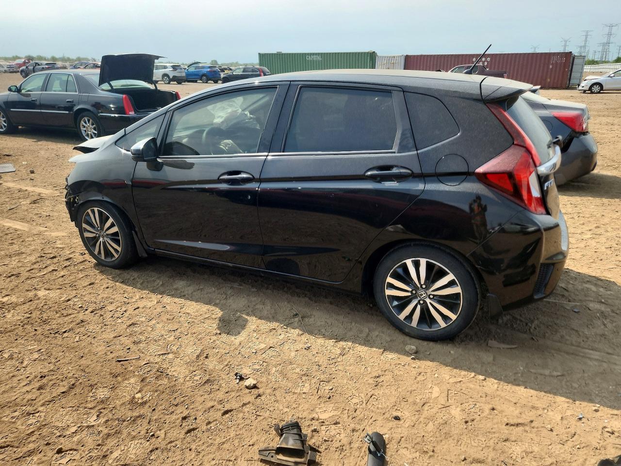 2015 Honda Fit Ex Black vin: 3HGGK5H81FM704781