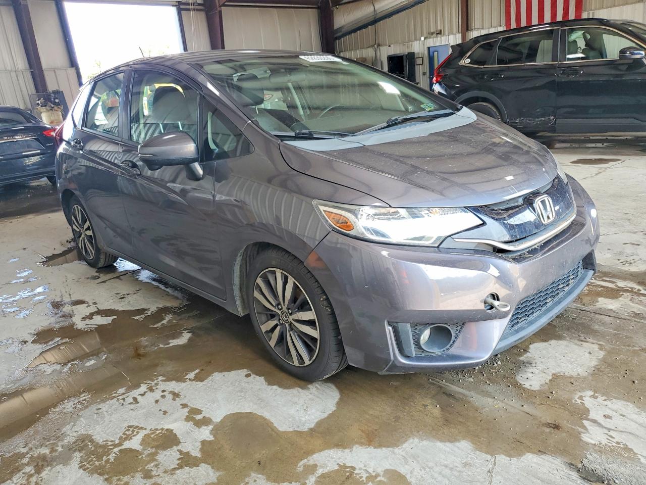 2015 Honda Fit Ex Gray vin: 3HGGK5H81FM708748