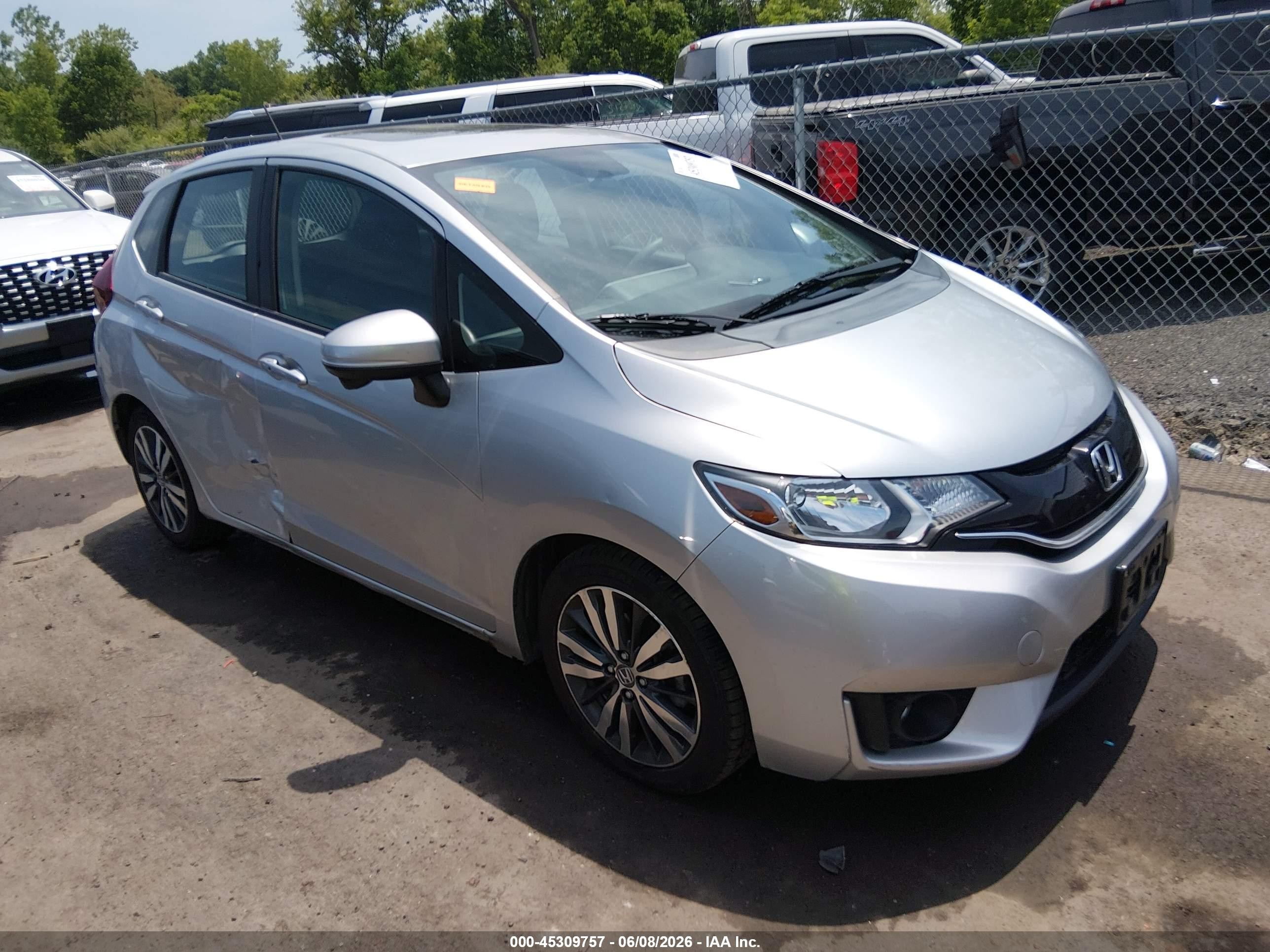 2015 Honda Fit Ex/ex-l Silver vin: 3HGGK5H81FM708863