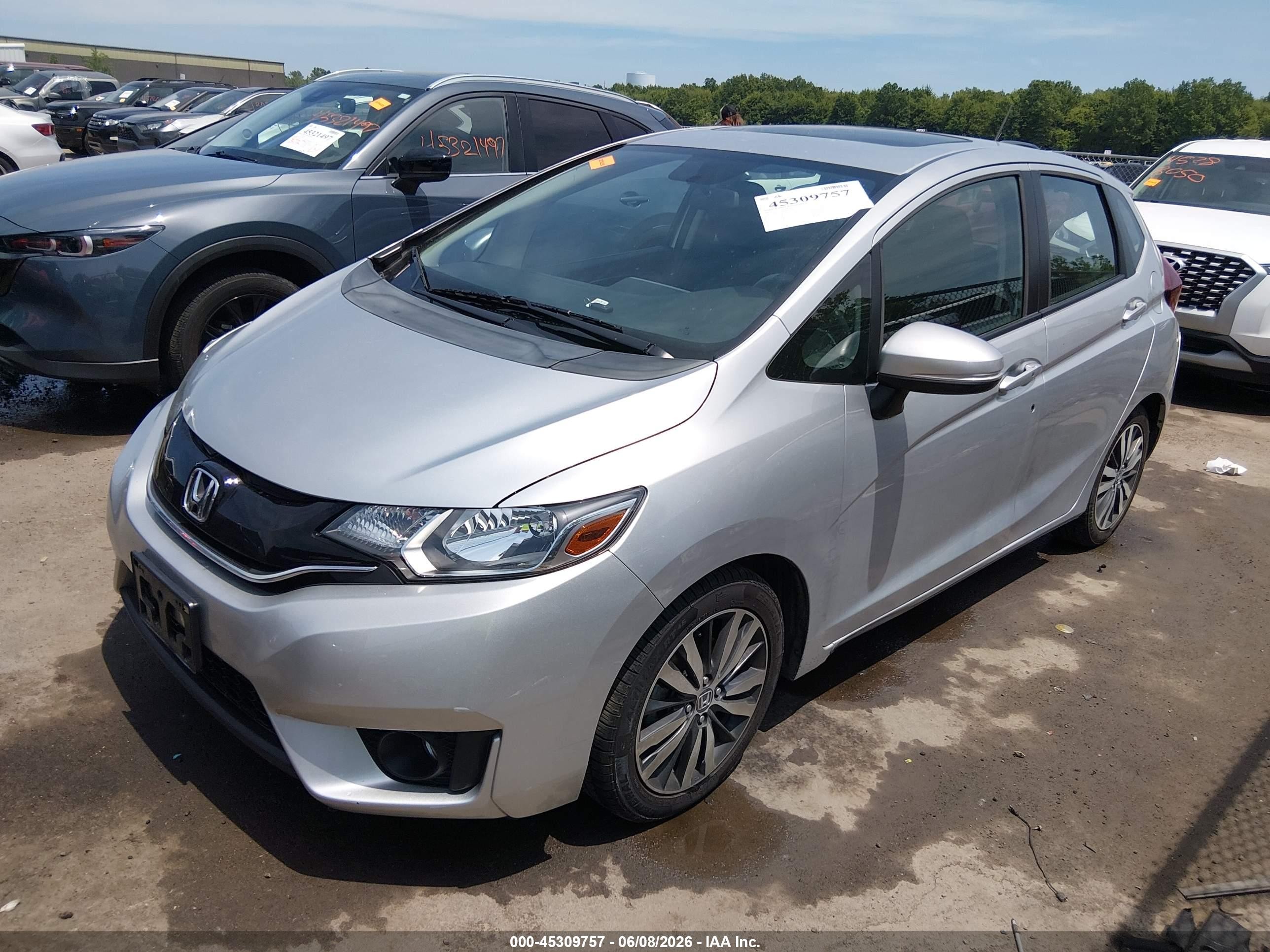 2015 Honda Fit Ex/ex-l Silver vin: 3HGGK5H81FM708863