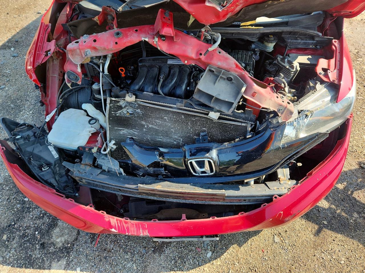 2015 Honda Fit Ex Red vin: 3HGGK5H81FM711388