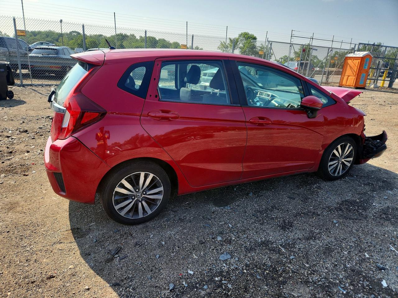 2015 Honda Fit Ex Red vin: 3HGGK5H81FM711388