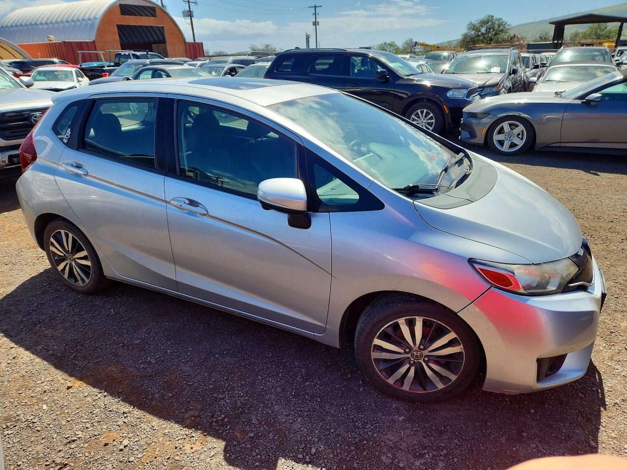 2015 Honda Fit Ex Silver vin: 3HGGK5H81FM716140