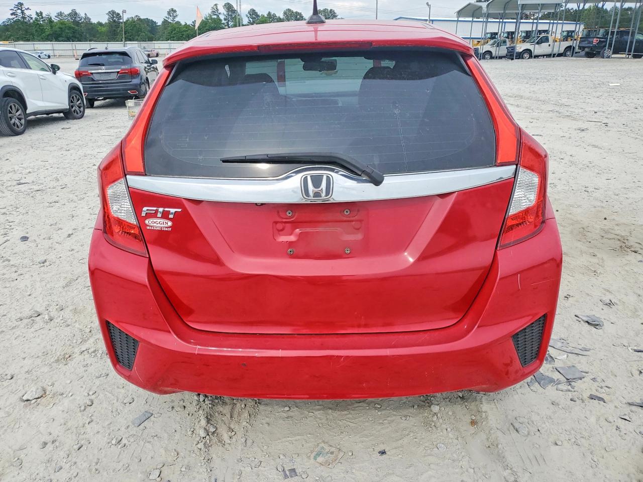 2015 Honda Fit Ex Red vin: 3HGGK5H81FM732838