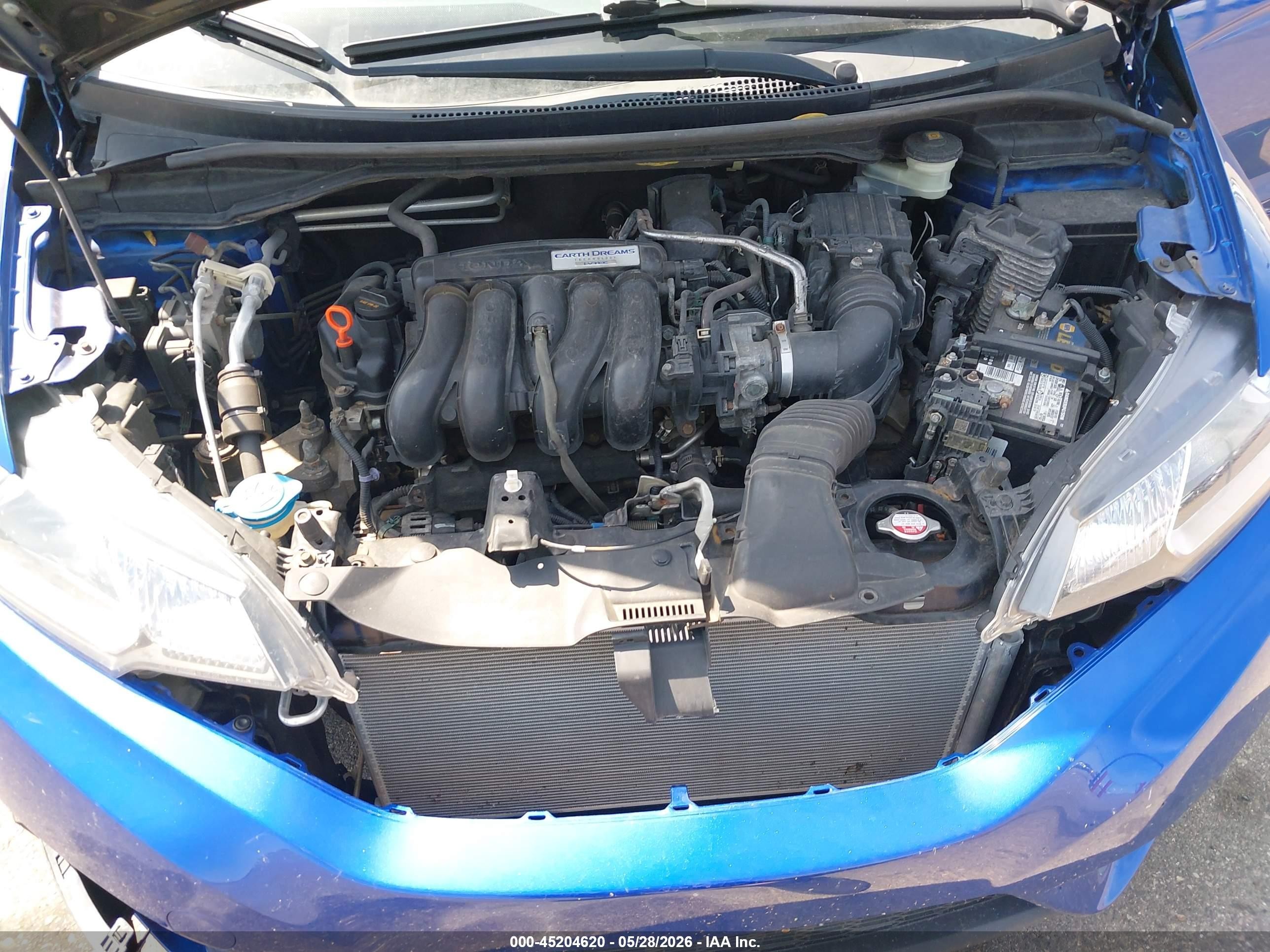 2015 Honda Fit Ex/ex-l Blue vin: 3HGGK5H81FM738249