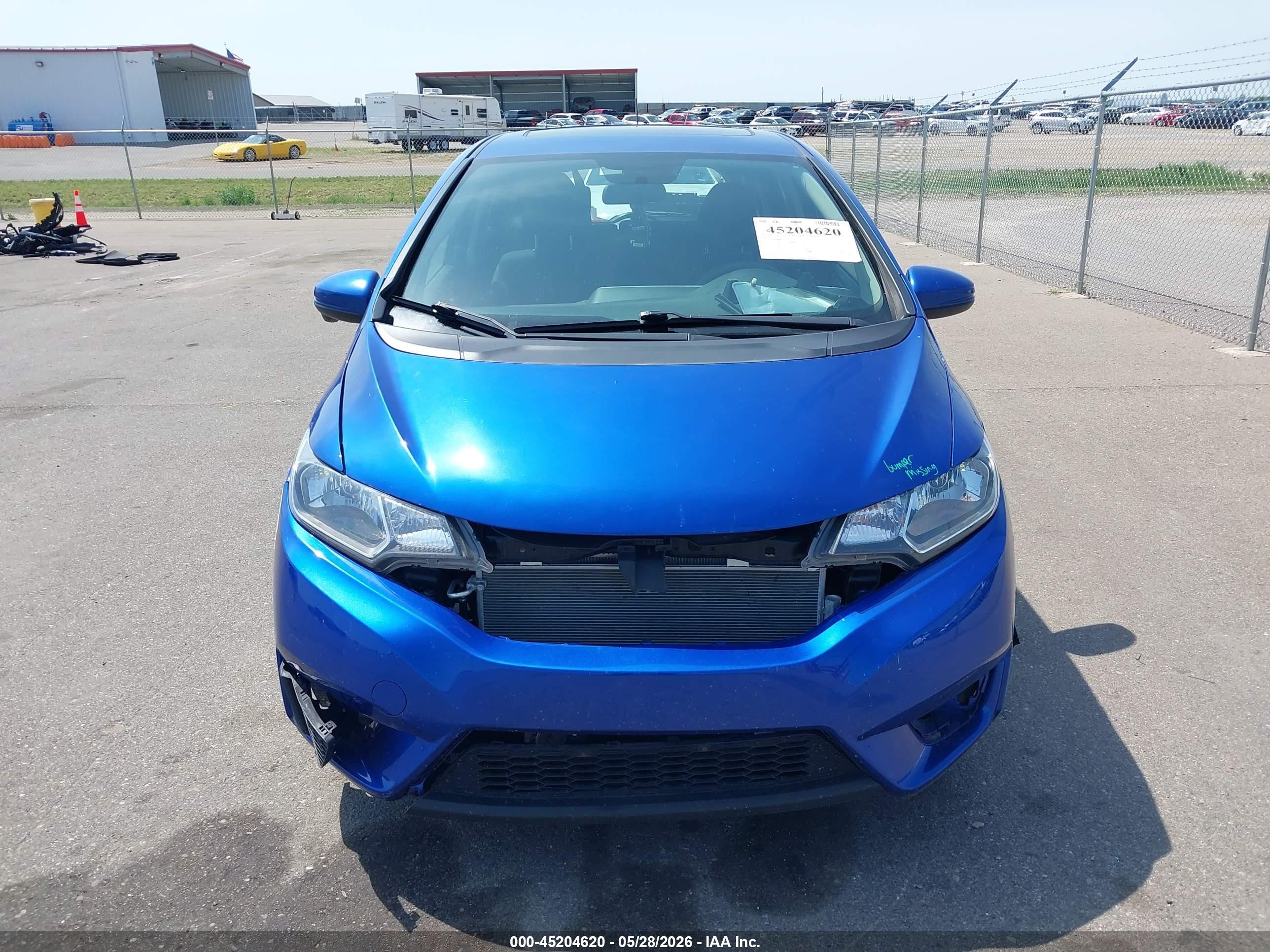 2015 Honda Fit Ex/ex-l Blue vin: 3HGGK5H81FM738249