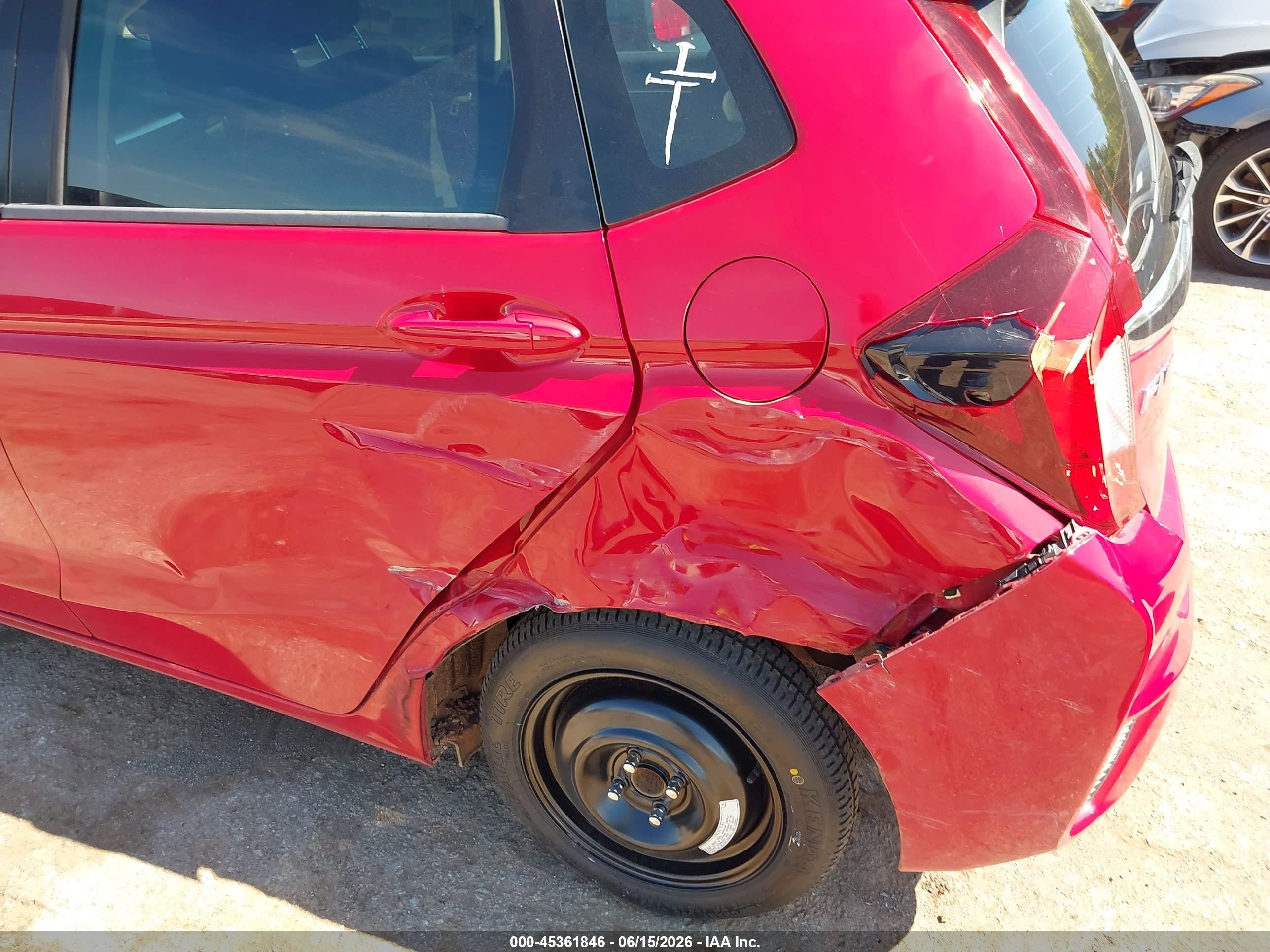 2015 Honda Fit Ex/ex-l Red vin: 3HGGK5H81FM748764
