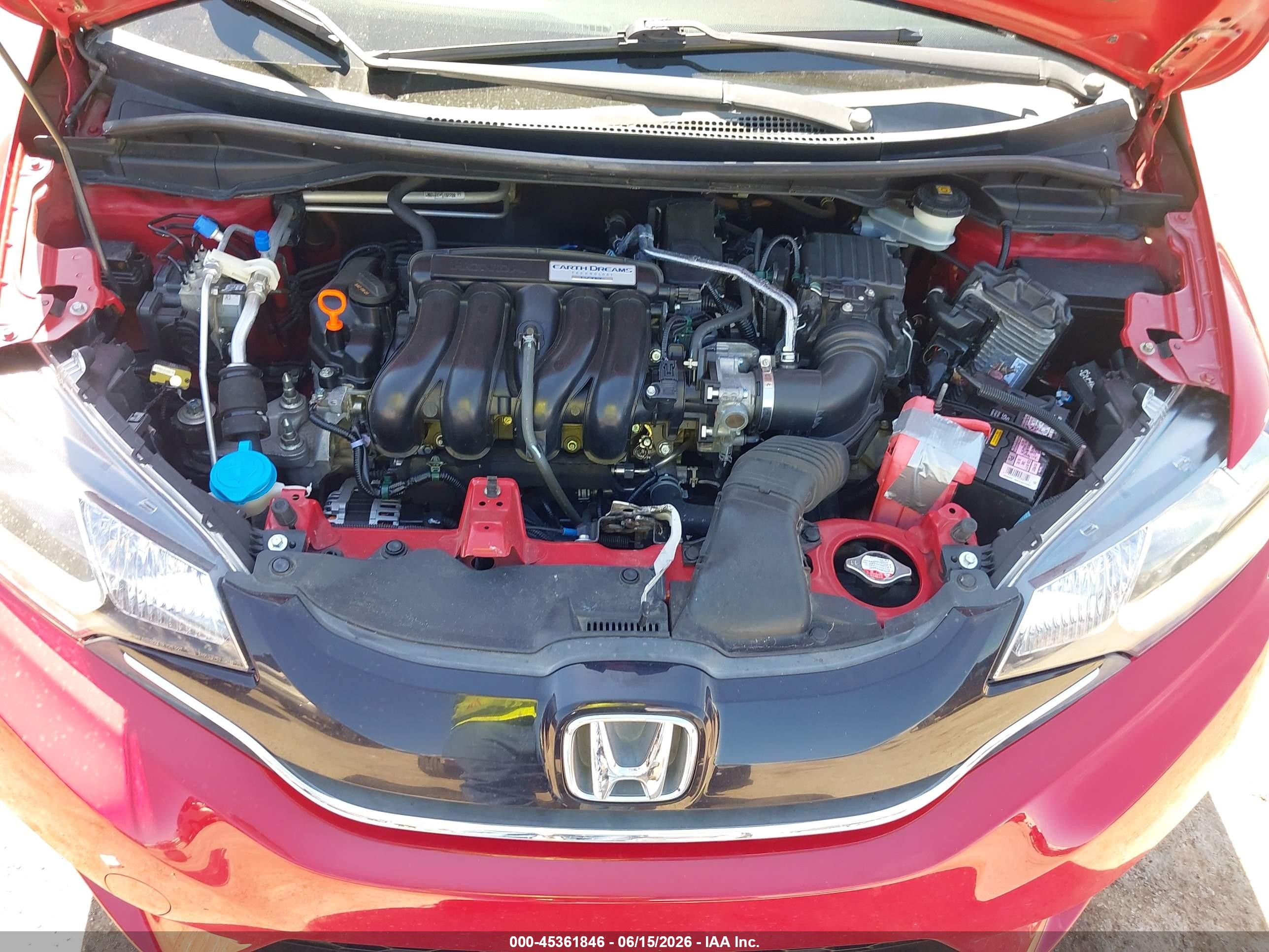 2015 Honda Fit Ex/ex-l Red vin: 3HGGK5H81FM748764
