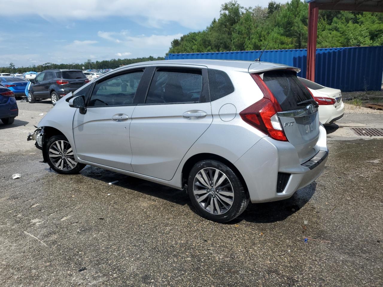2015 Honda Fit Ex Серебряный vin: 3HGGK5H81FM761062
