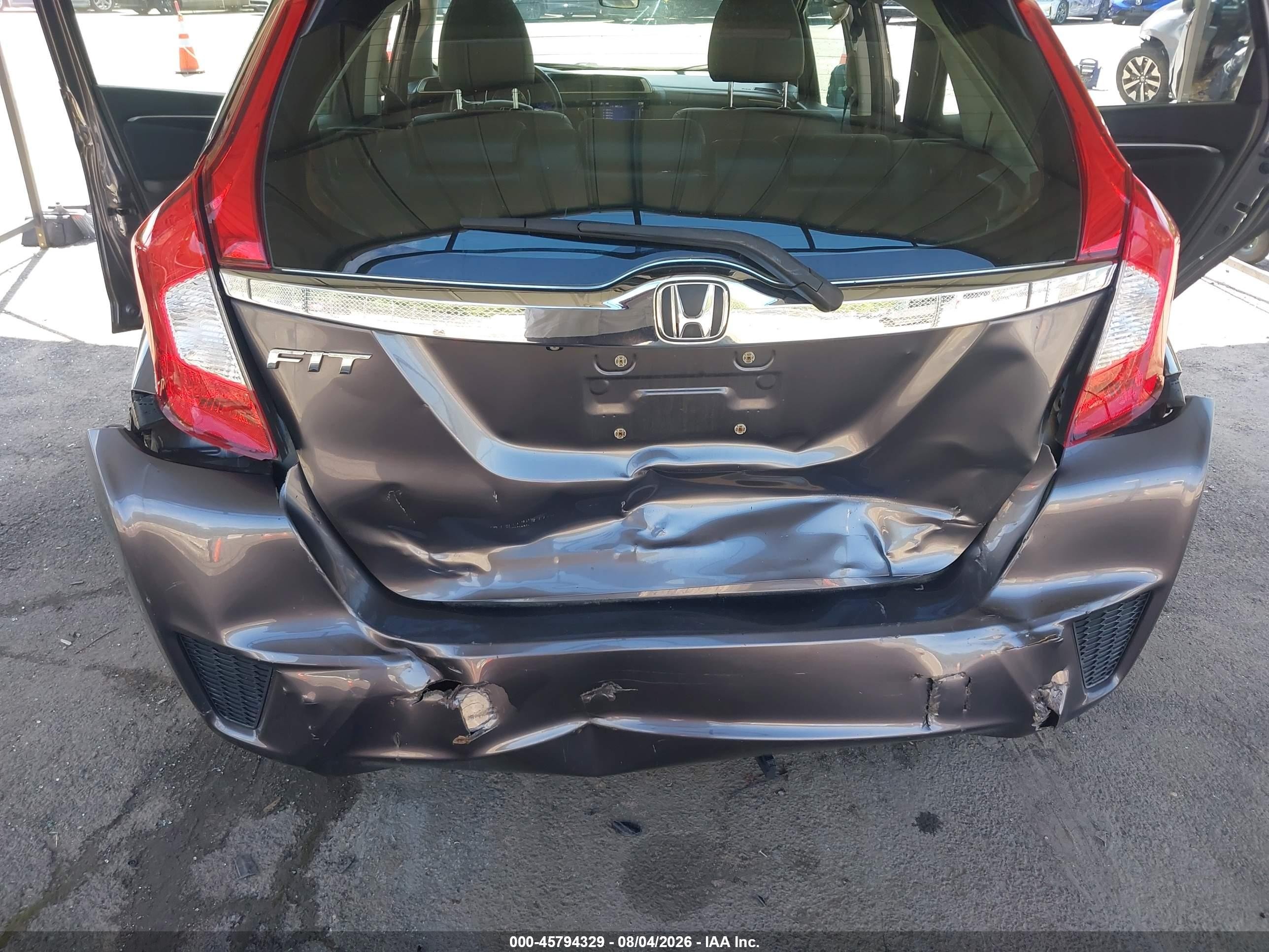 2015 Honda Fit Ex/ex-l Gray vin: 3HGGK5H81FM778654