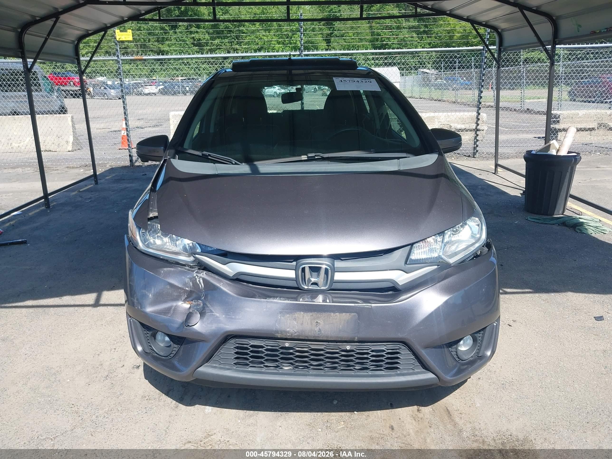 2015 Honda Fit Ex/ex-l Gray vin: 3HGGK5H81FM778654