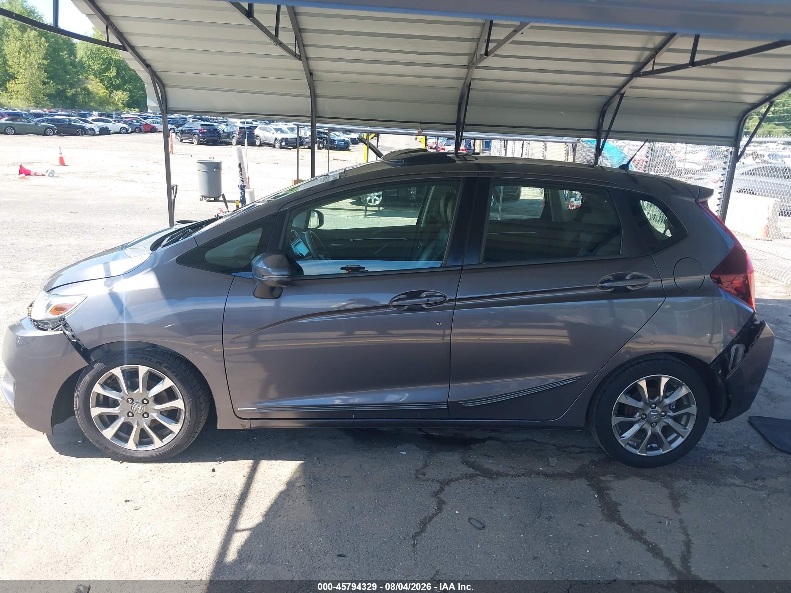 2015 Honda Fit Ex/ex-l Gray vin: 3HGGK5H81FM778654