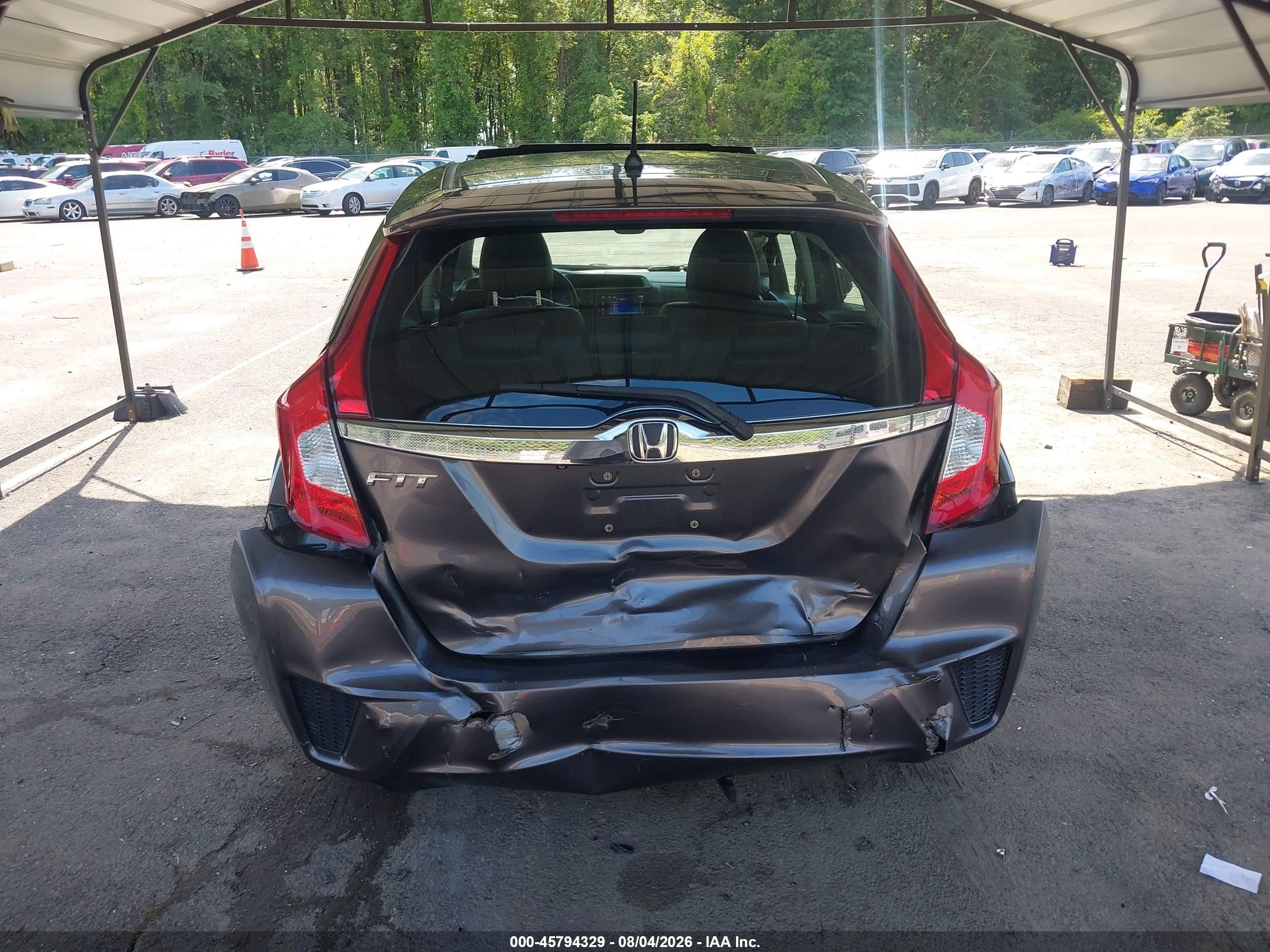2015 Honda Fit Ex/ex-l Gray vin: 3HGGK5H81FM778654