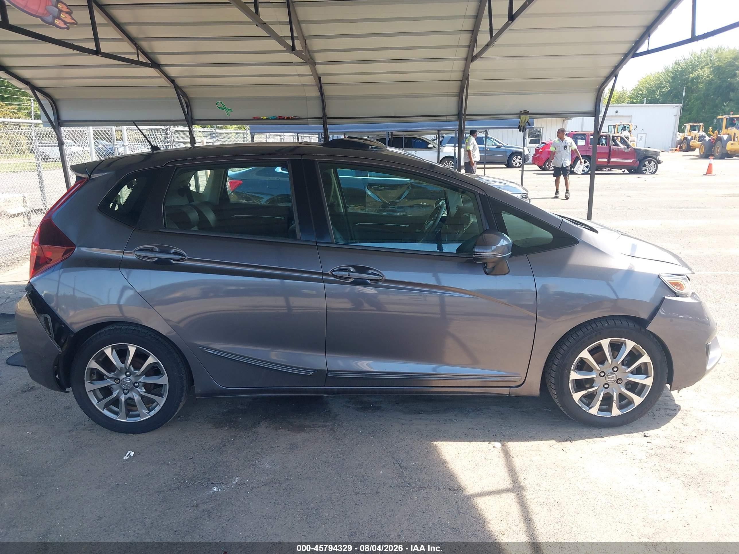 2015 Honda Fit Ex/ex-l Gray vin: 3HGGK5H81FM778654
