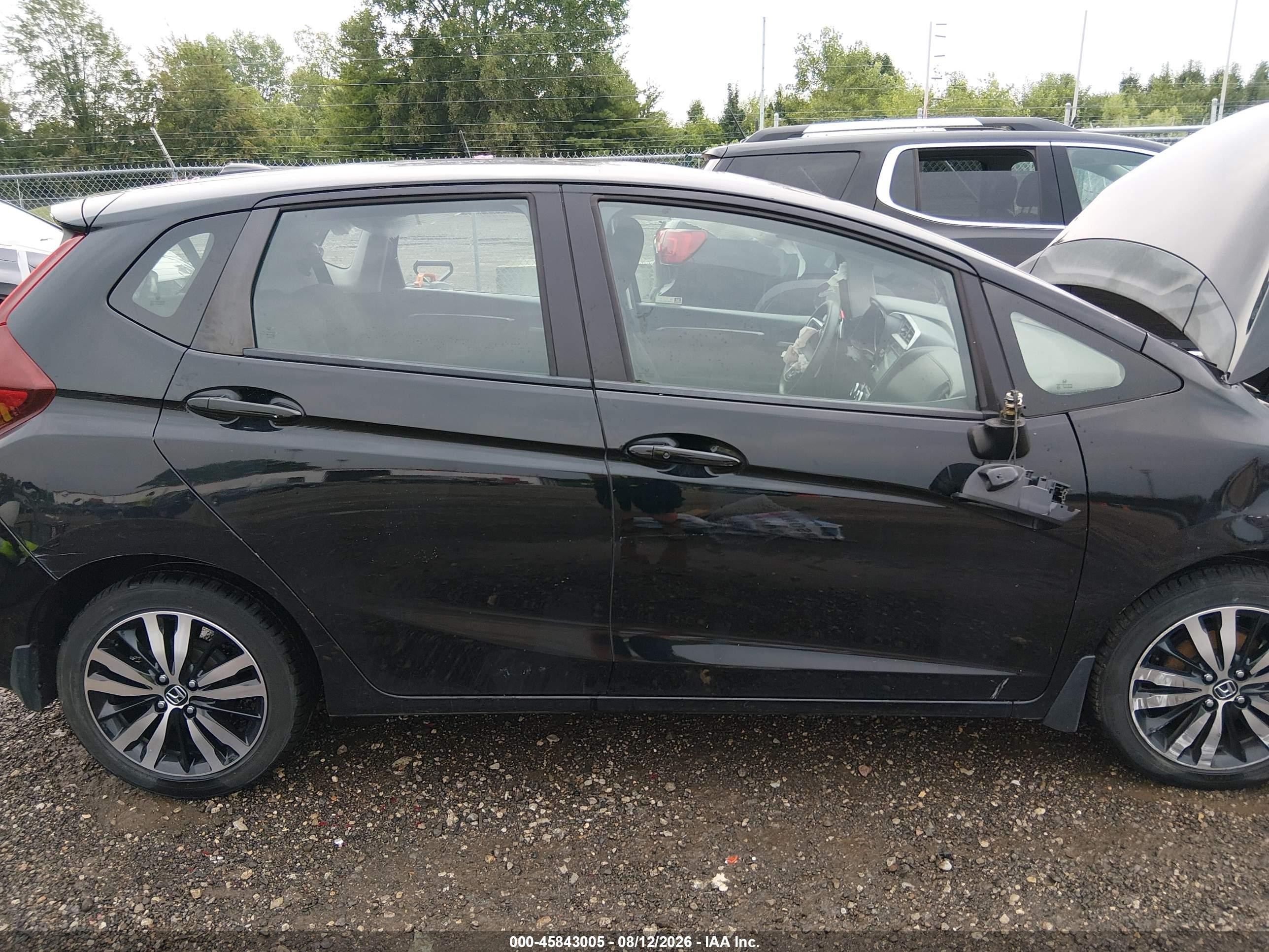 2019 Honda Fit Ex Черный vin: 3HGGK5H81KM748824