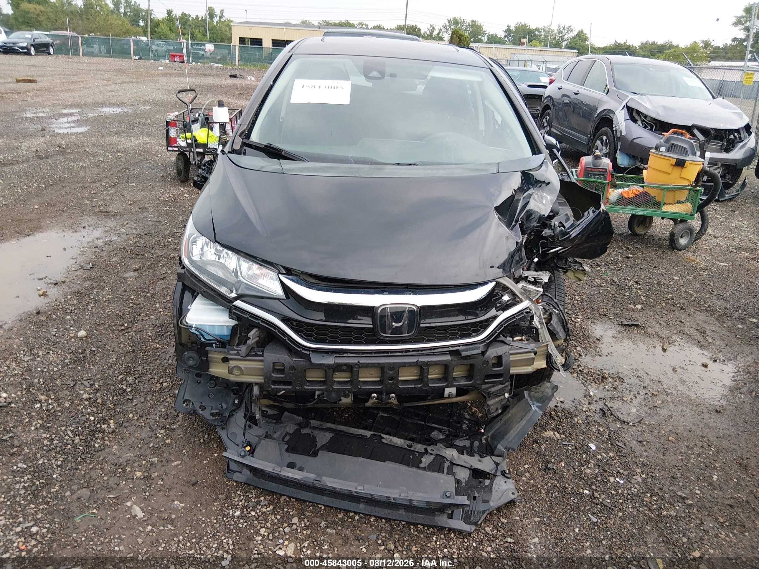 2019 Honda Fit Ex Черный vin: 3HGGK5H81KM748824