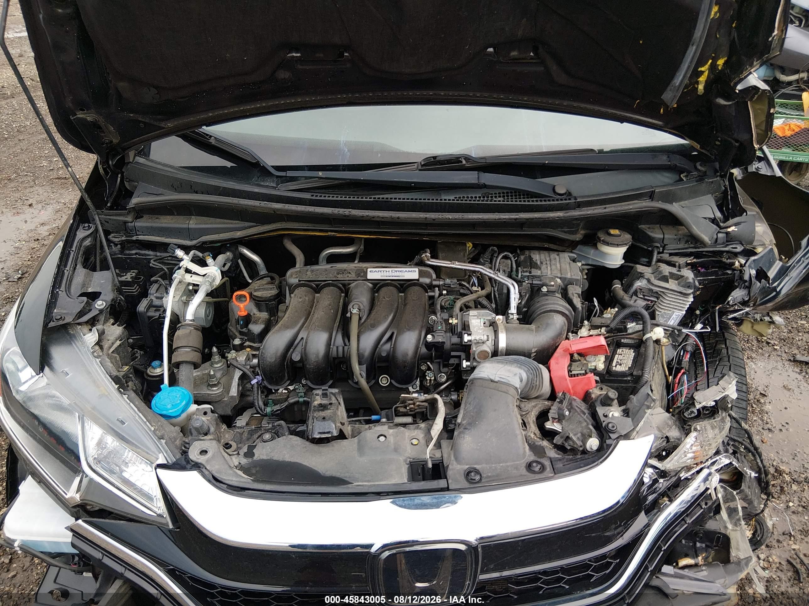 2019 Honda Fit Ex Черный vin: 3HGGK5H81KM748824