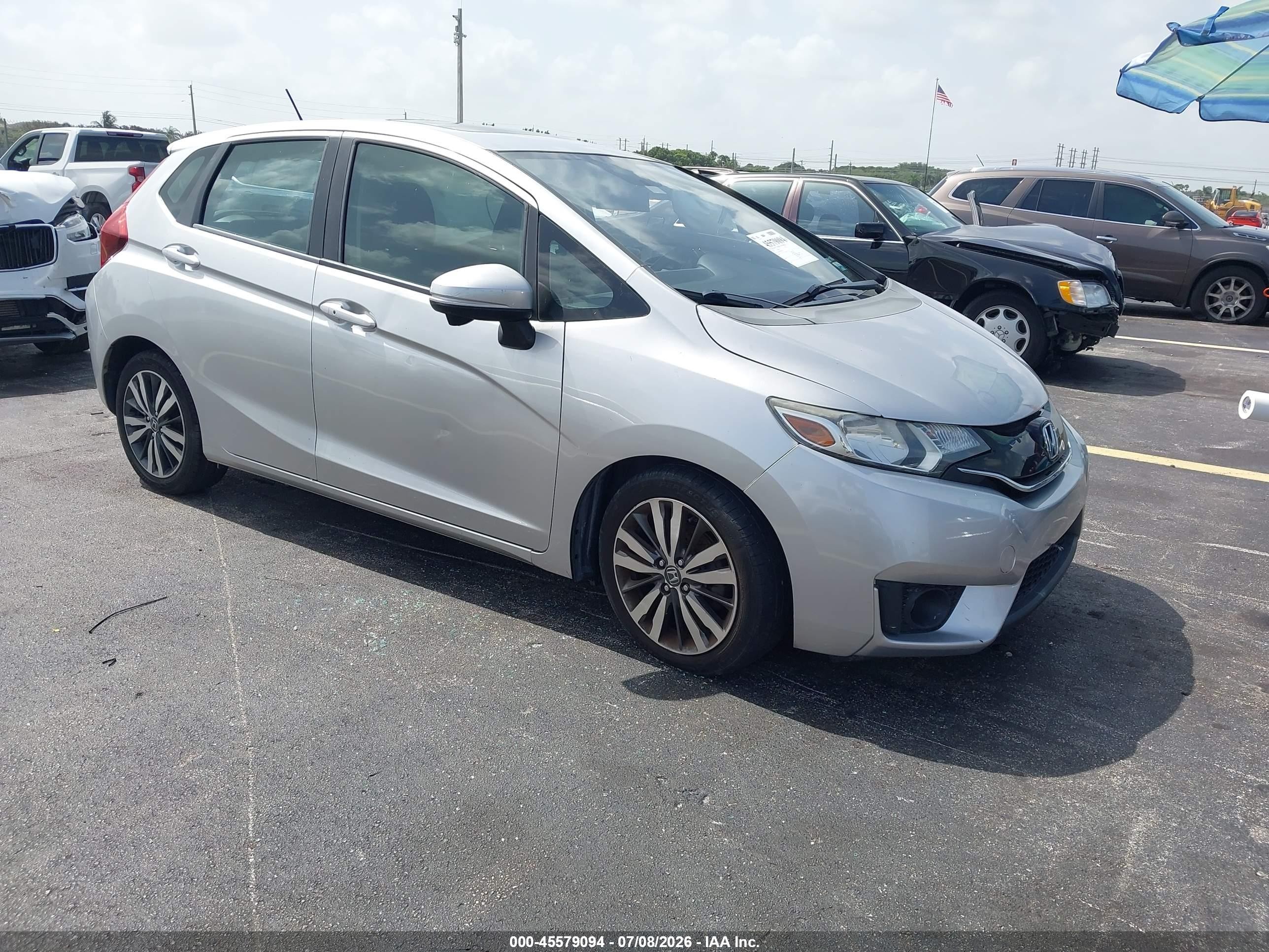 2015 Honda Fit Ex/ex-l Silver vin: 3HGGK5H82FM703946