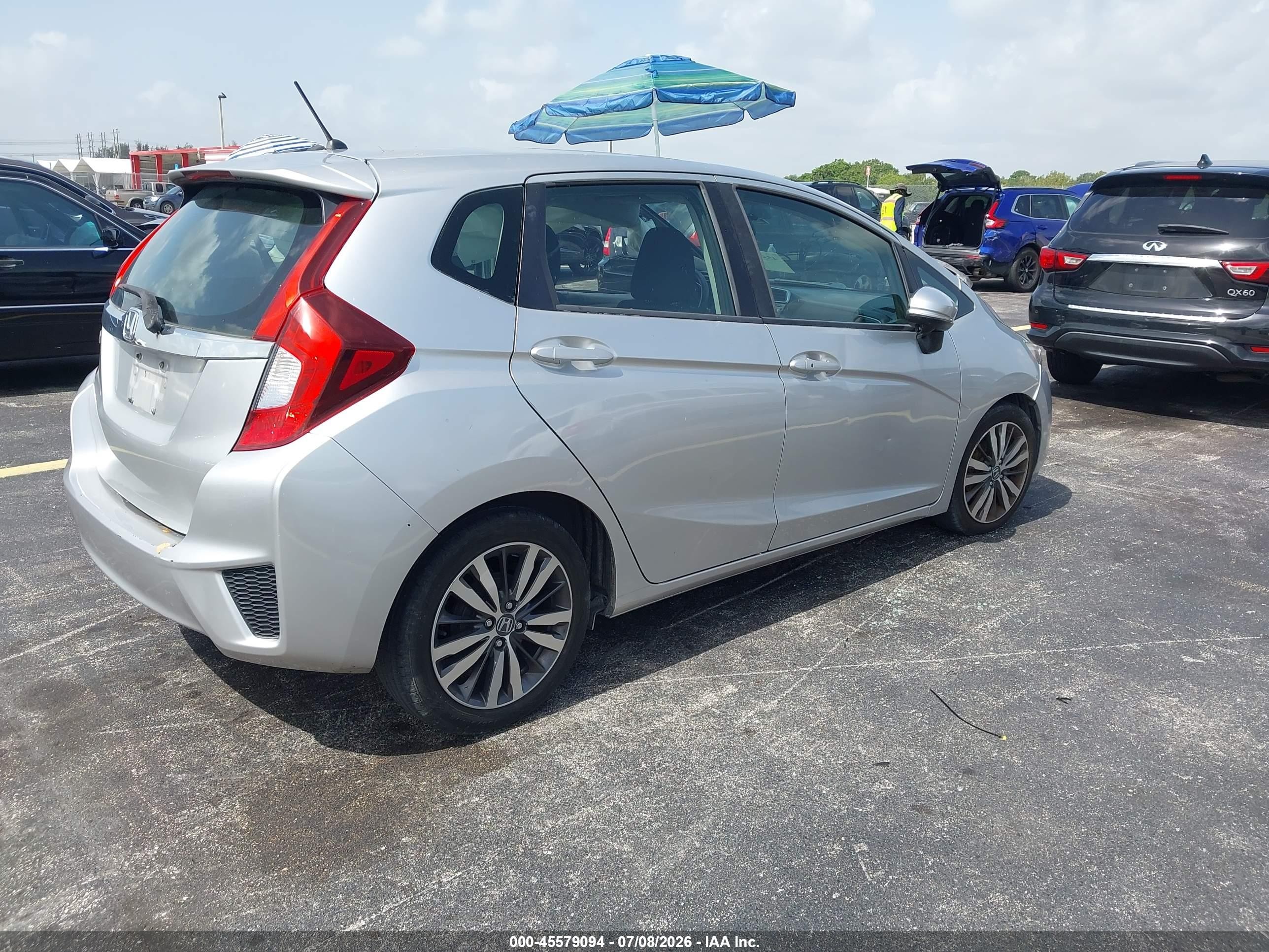 2015 Honda Fit Ex/ex-l Silver vin: 3HGGK5H82FM703946