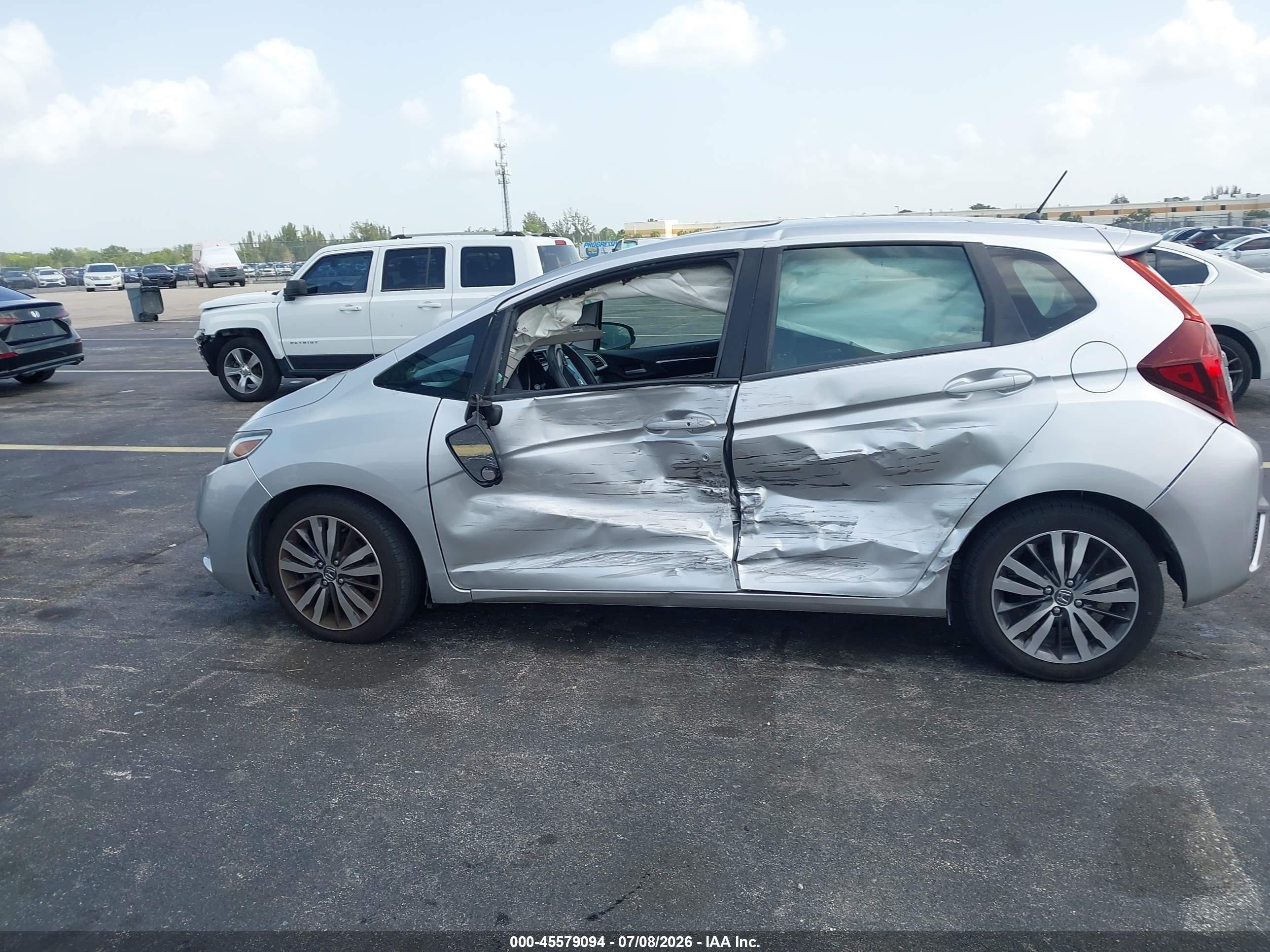 2015 Honda Fit Ex/ex-l Silver vin: 3HGGK5H82FM703946
