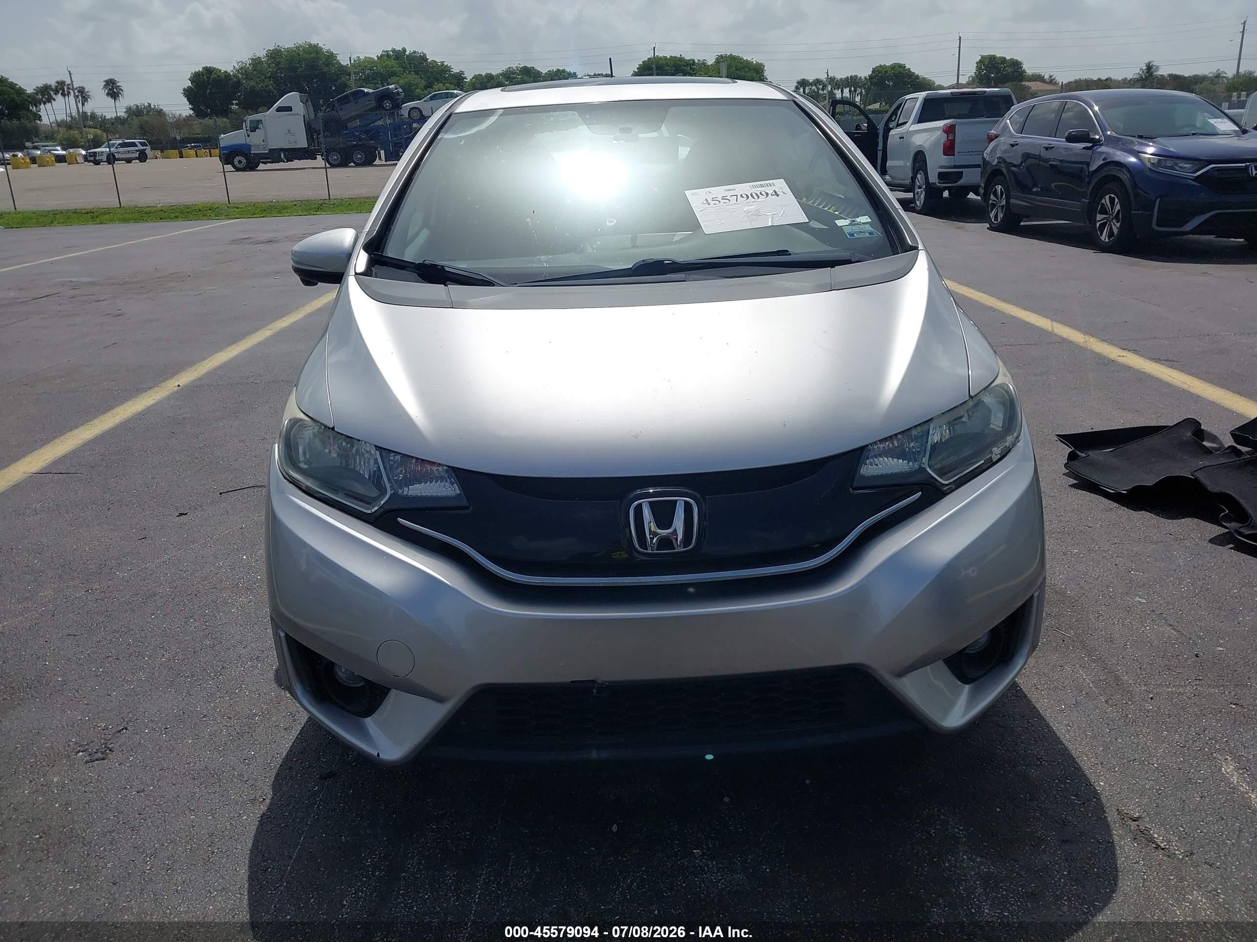 2015 Honda Fit Ex/ex-l Silver vin: 3HGGK5H82FM703946