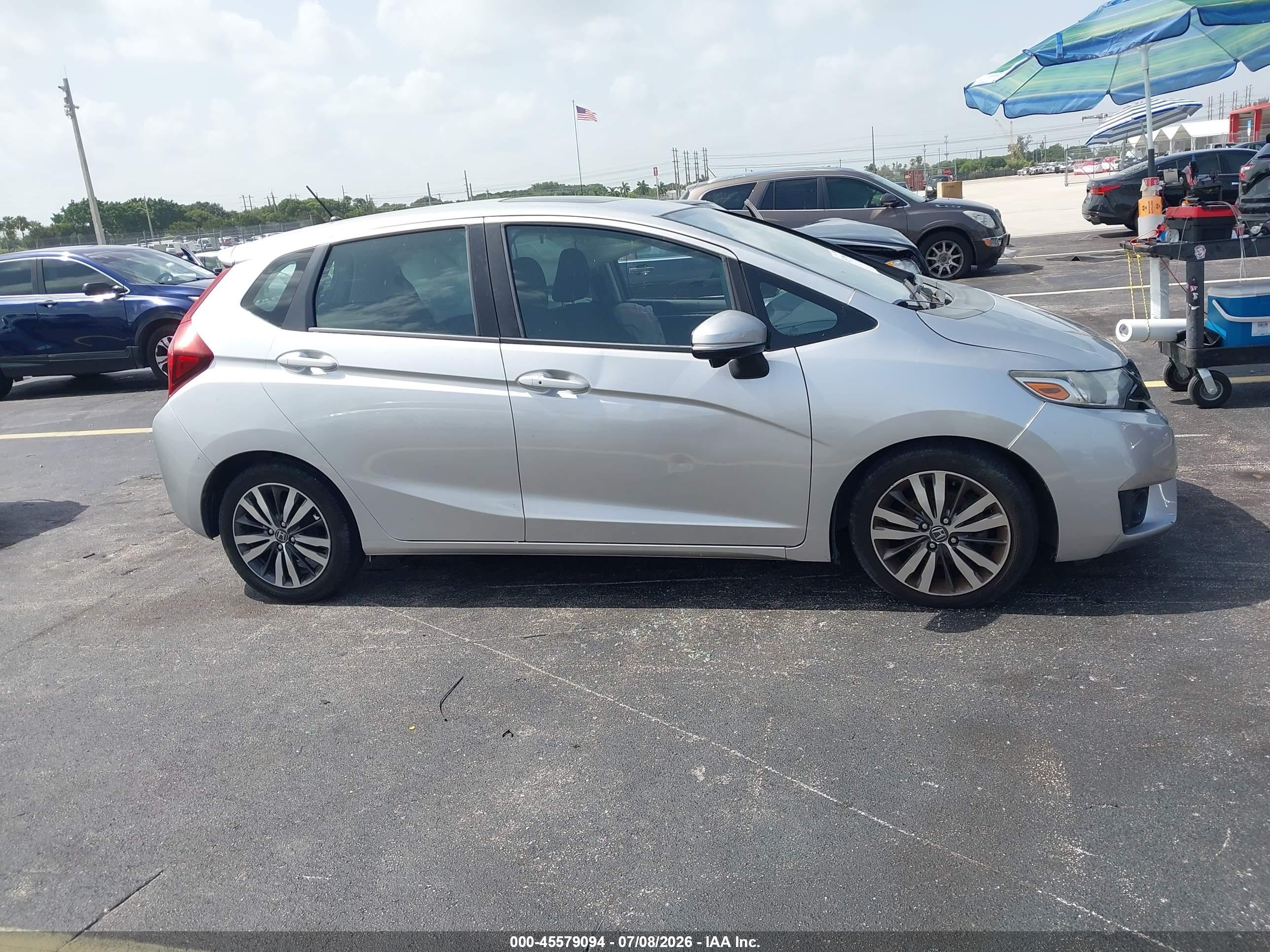 2015 Honda Fit Ex/ex-l Silver vin: 3HGGK5H82FM703946