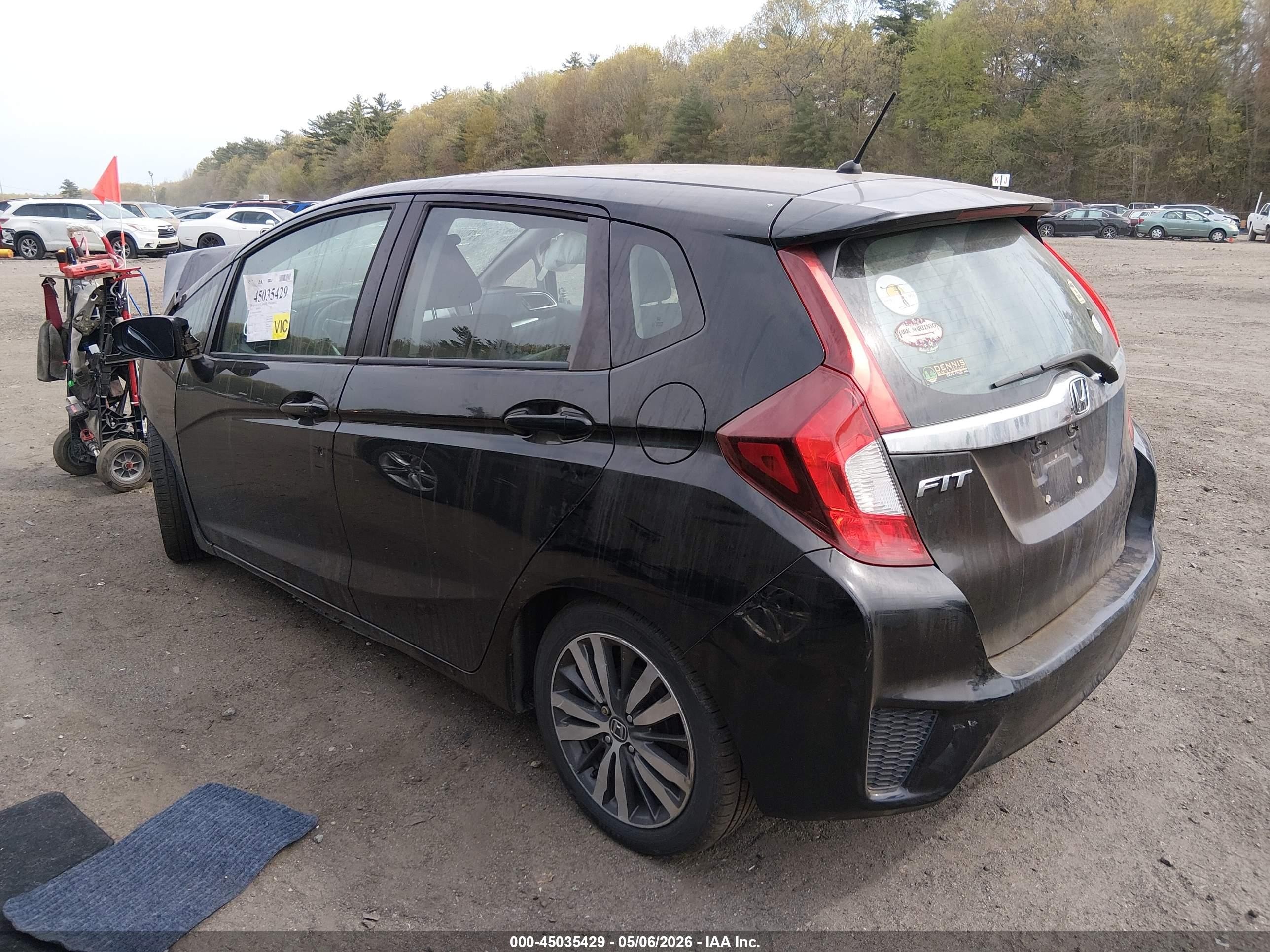 2015 Honda Fit Ex/ex-l Black vin: 3HGGK5H82FM704014