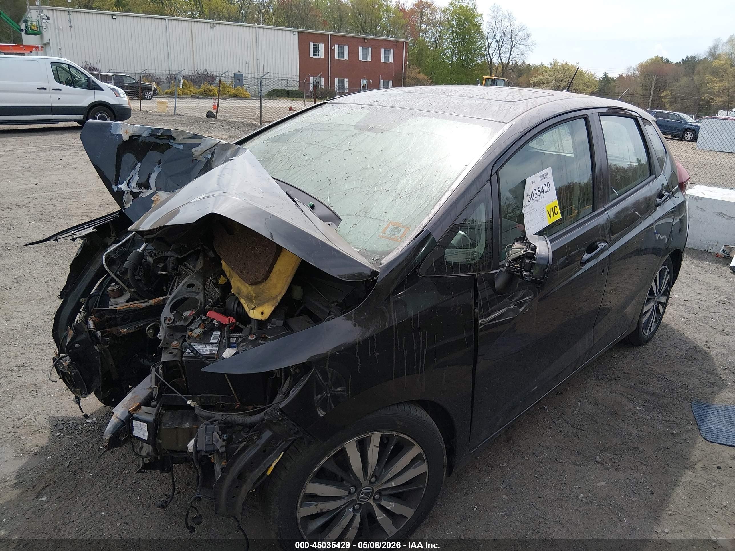 2015 Honda Fit Ex/ex-l Black vin: 3HGGK5H82FM704014