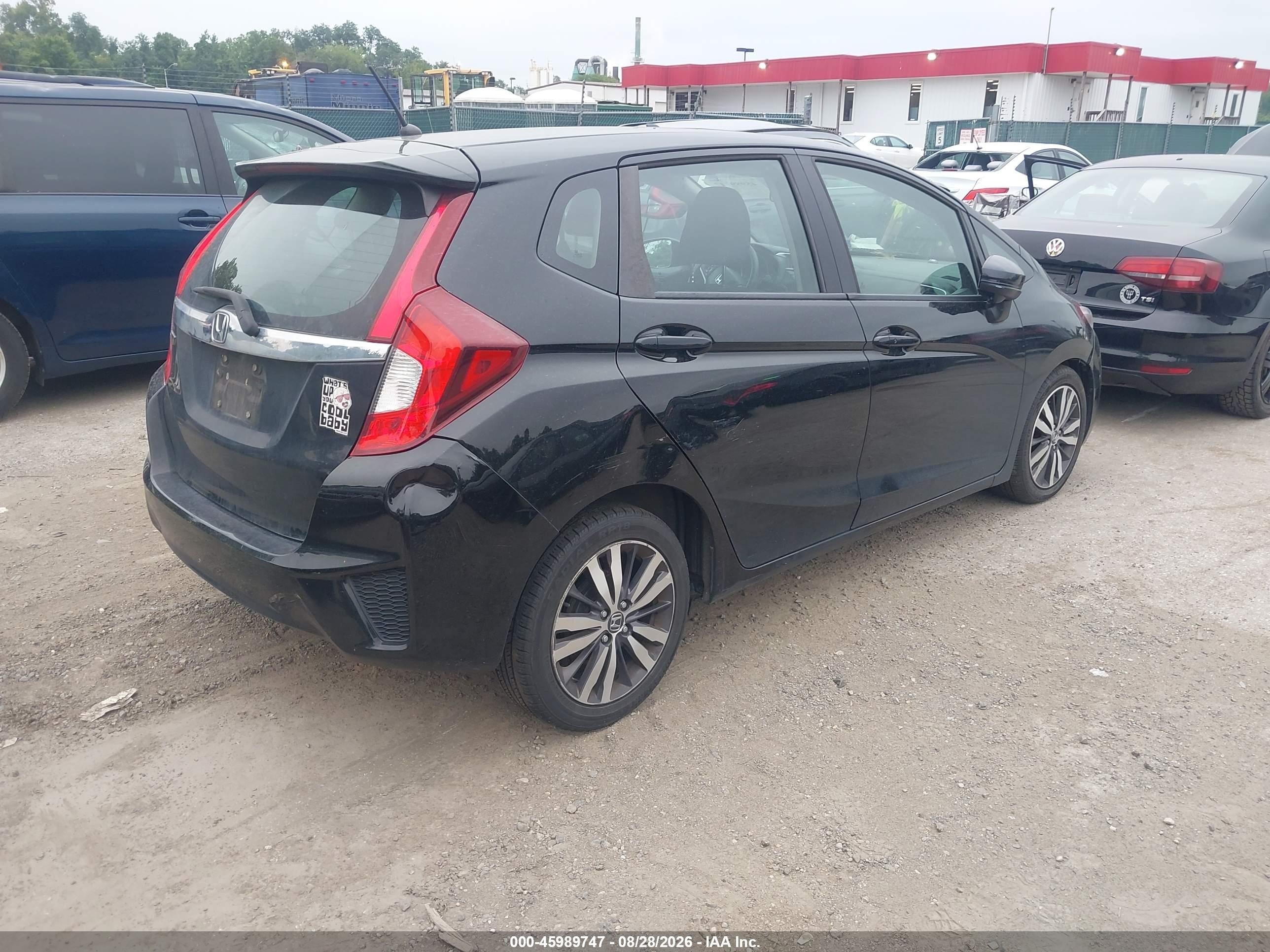 2015 Honda Fit Ex/ex-l Black vin: 3HGGK5H82FM705549