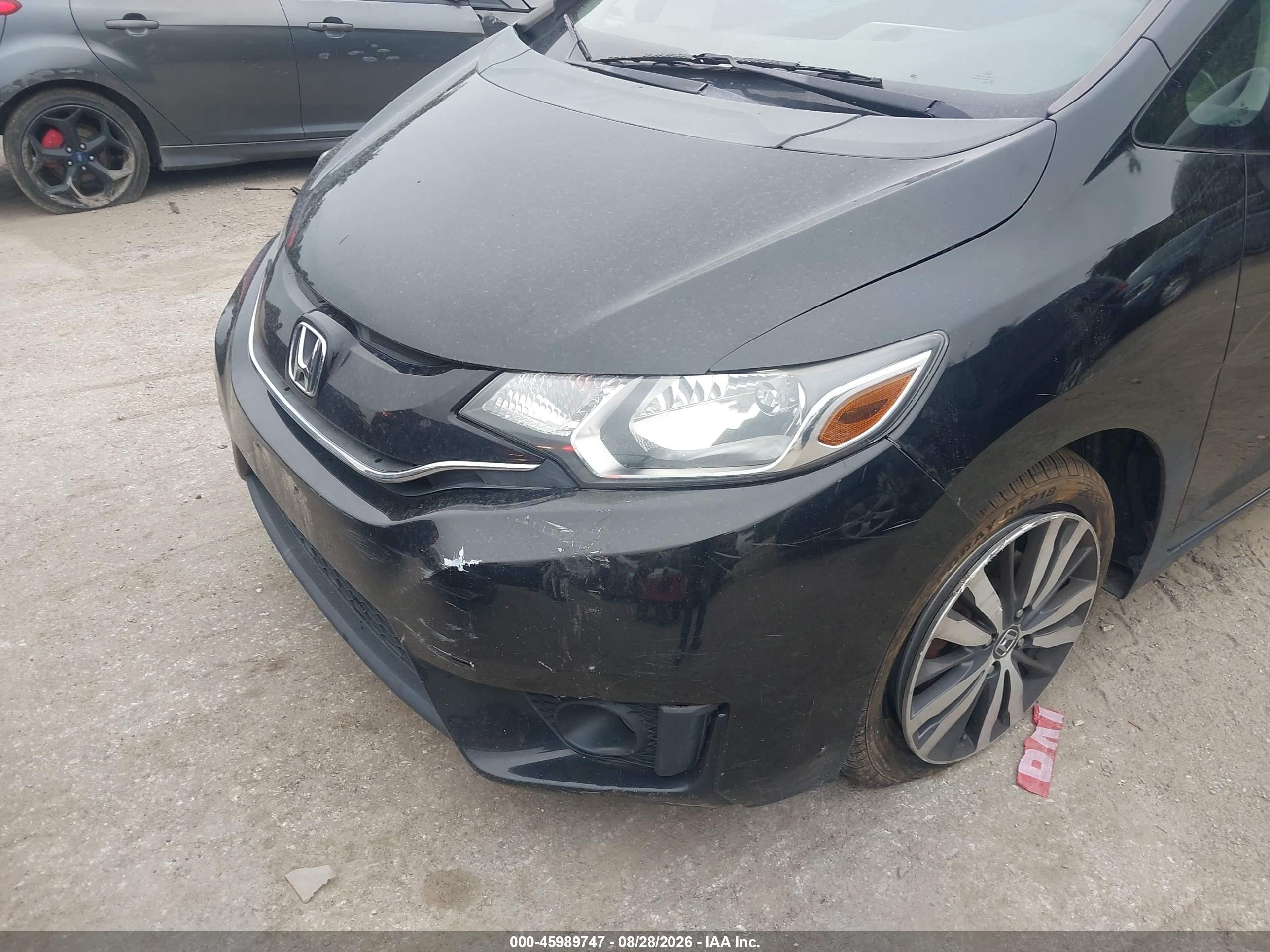 2015 Honda Fit Ex/ex-l Black vin: 3HGGK5H82FM705549