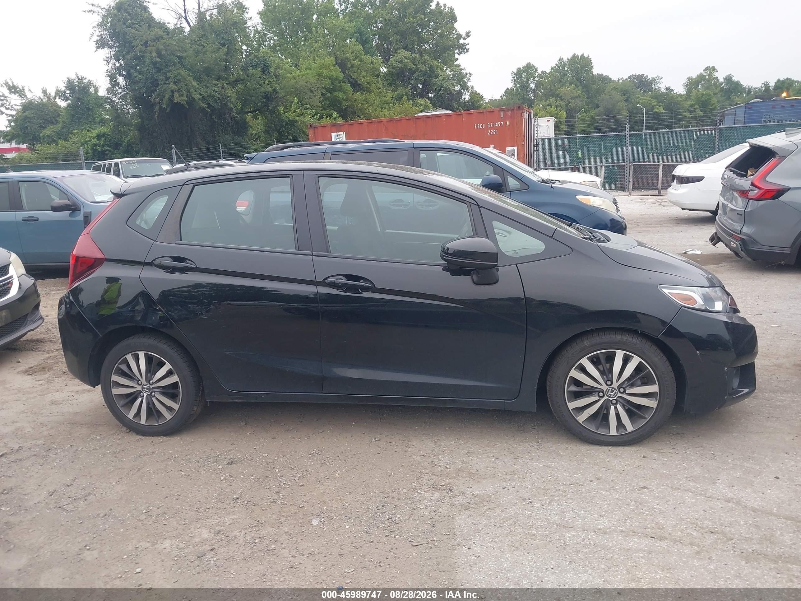 2015 Honda Fit Ex/ex-l Black vin: 3HGGK5H82FM705549