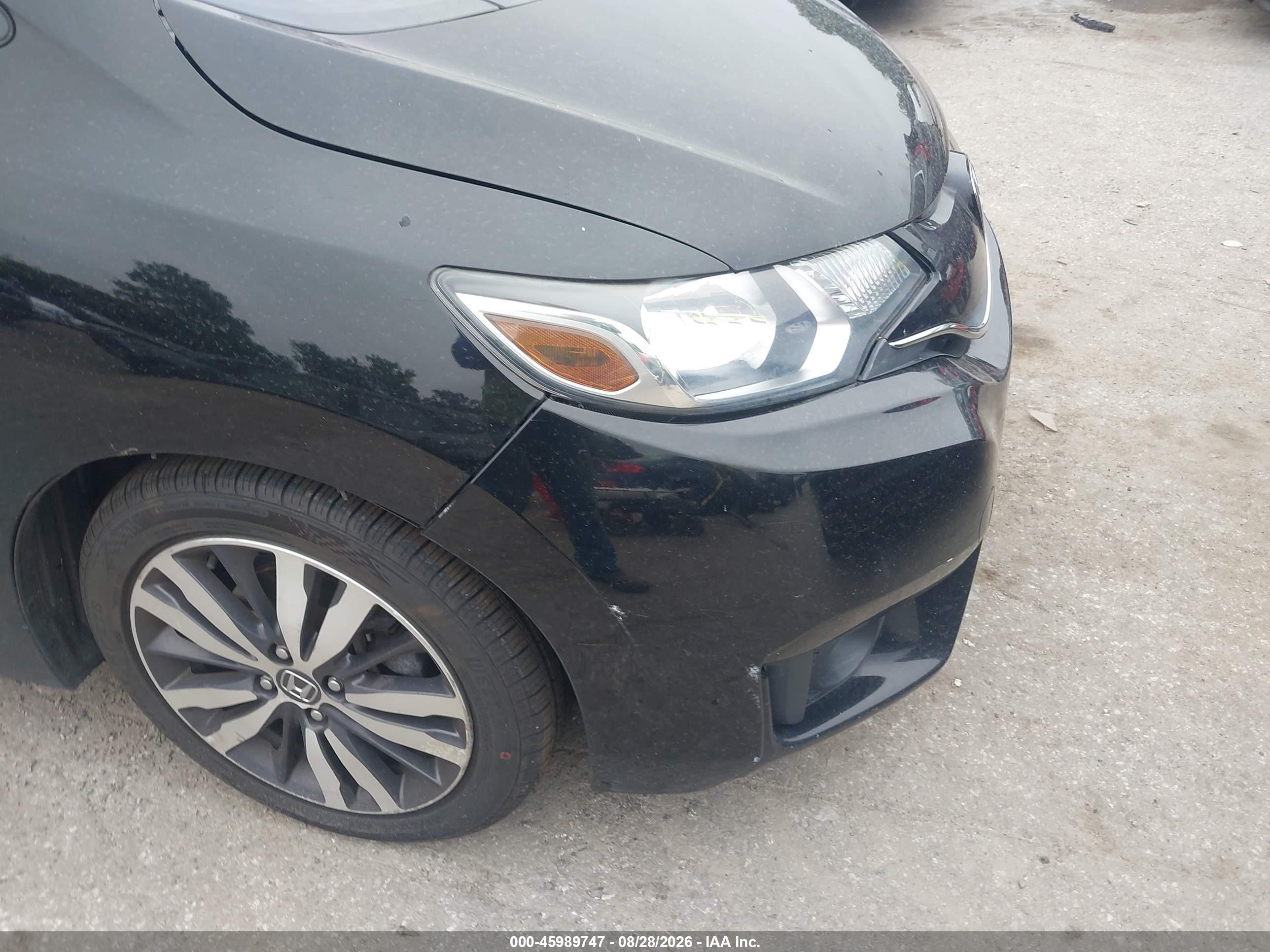 2015 Honda Fit Ex/ex-l Black vin: 3HGGK5H82FM705549