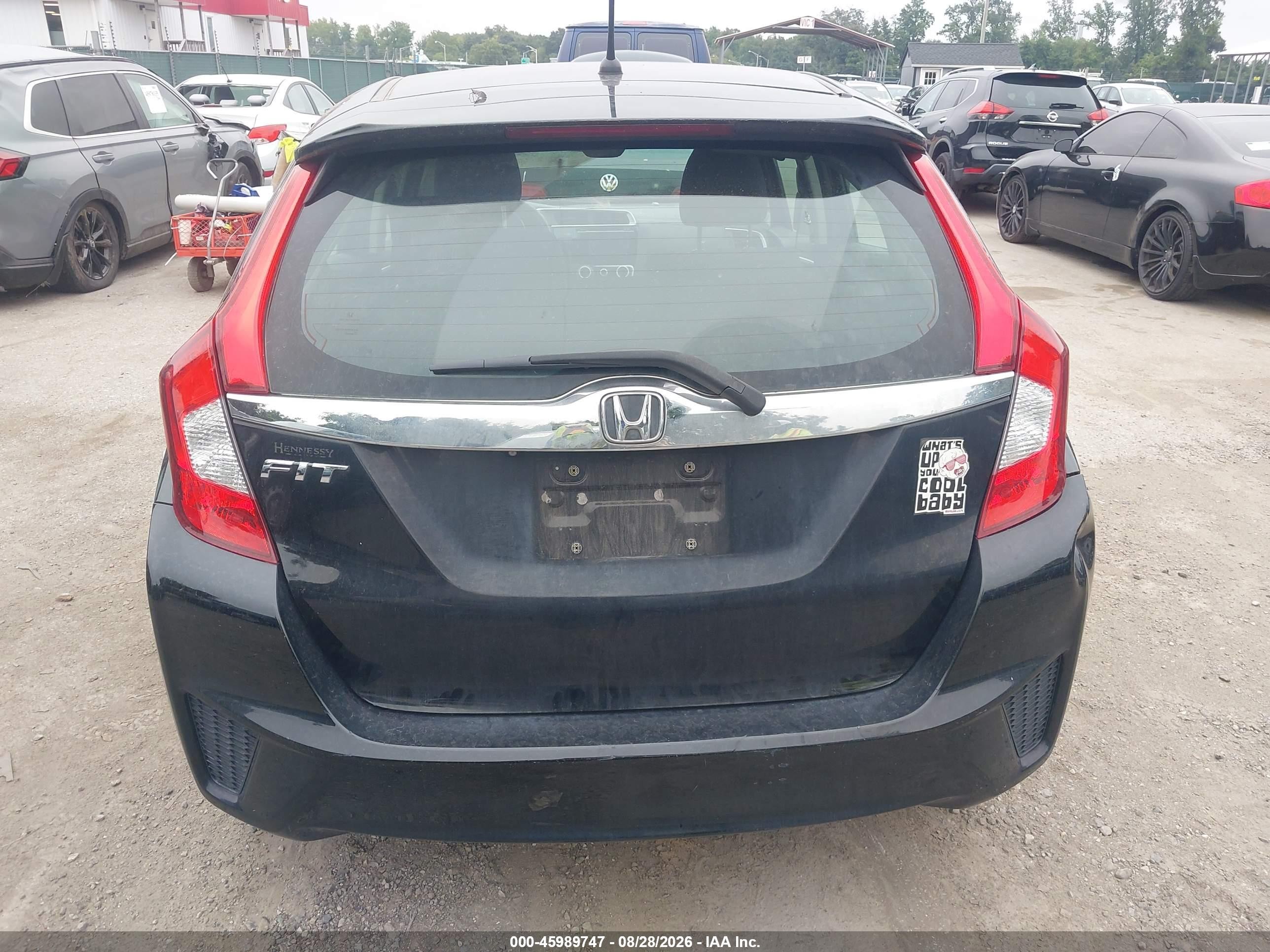 2015 Honda Fit Ex/ex-l Black vin: 3HGGK5H82FM705549