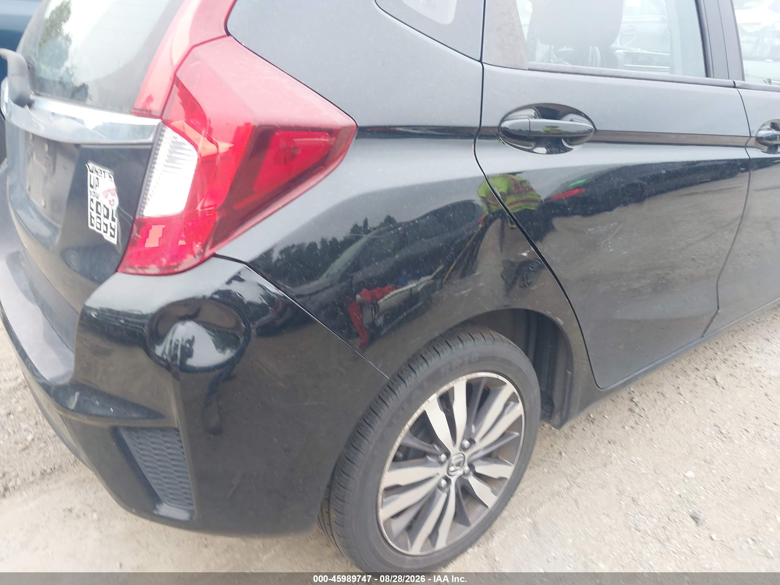 2015 Honda Fit Ex/ex-l Black vin: 3HGGK5H82FM705549