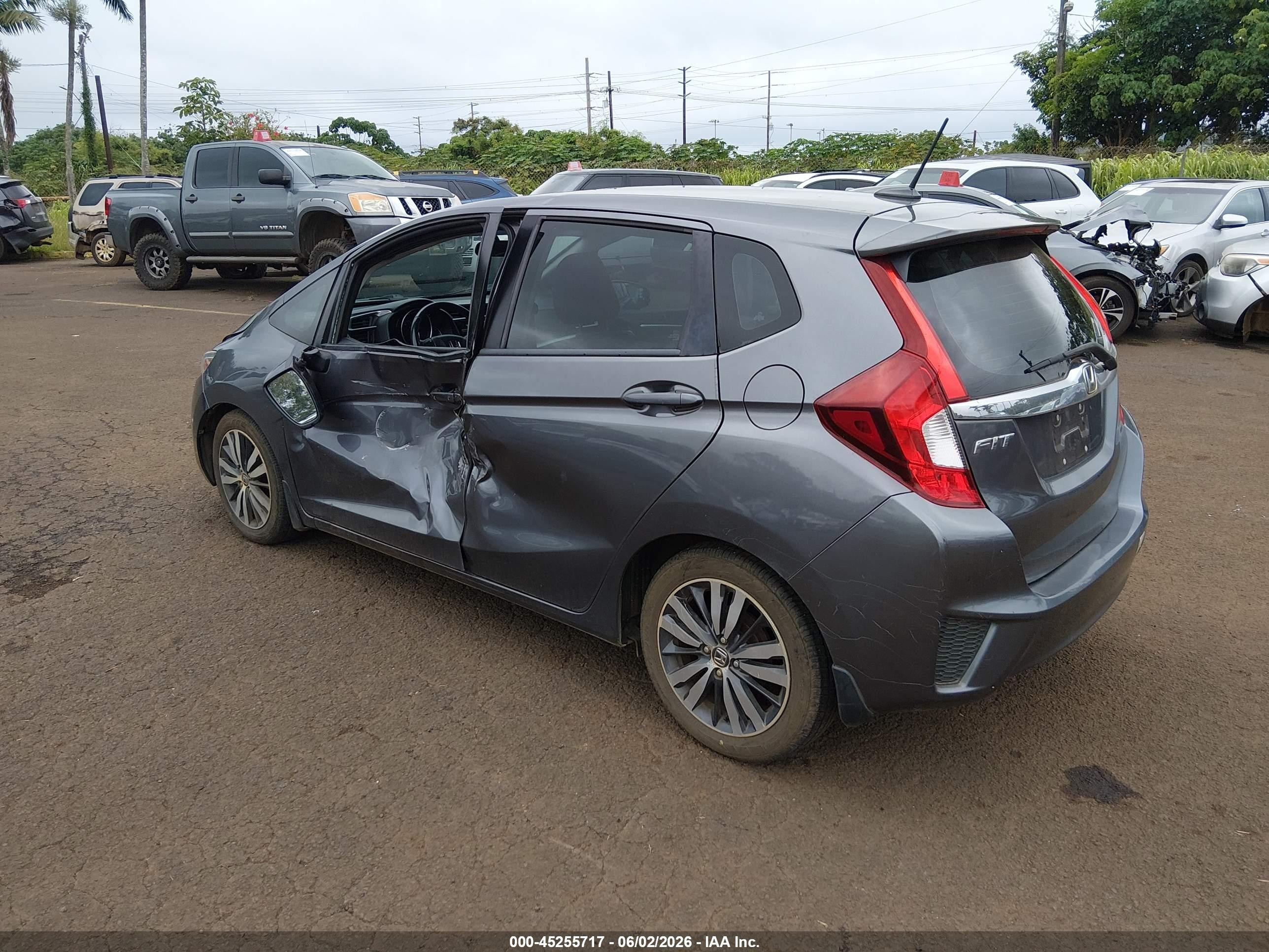 2015 Honda Fit Ex/ex-l Black vin: 3HGGK5H82FM706278