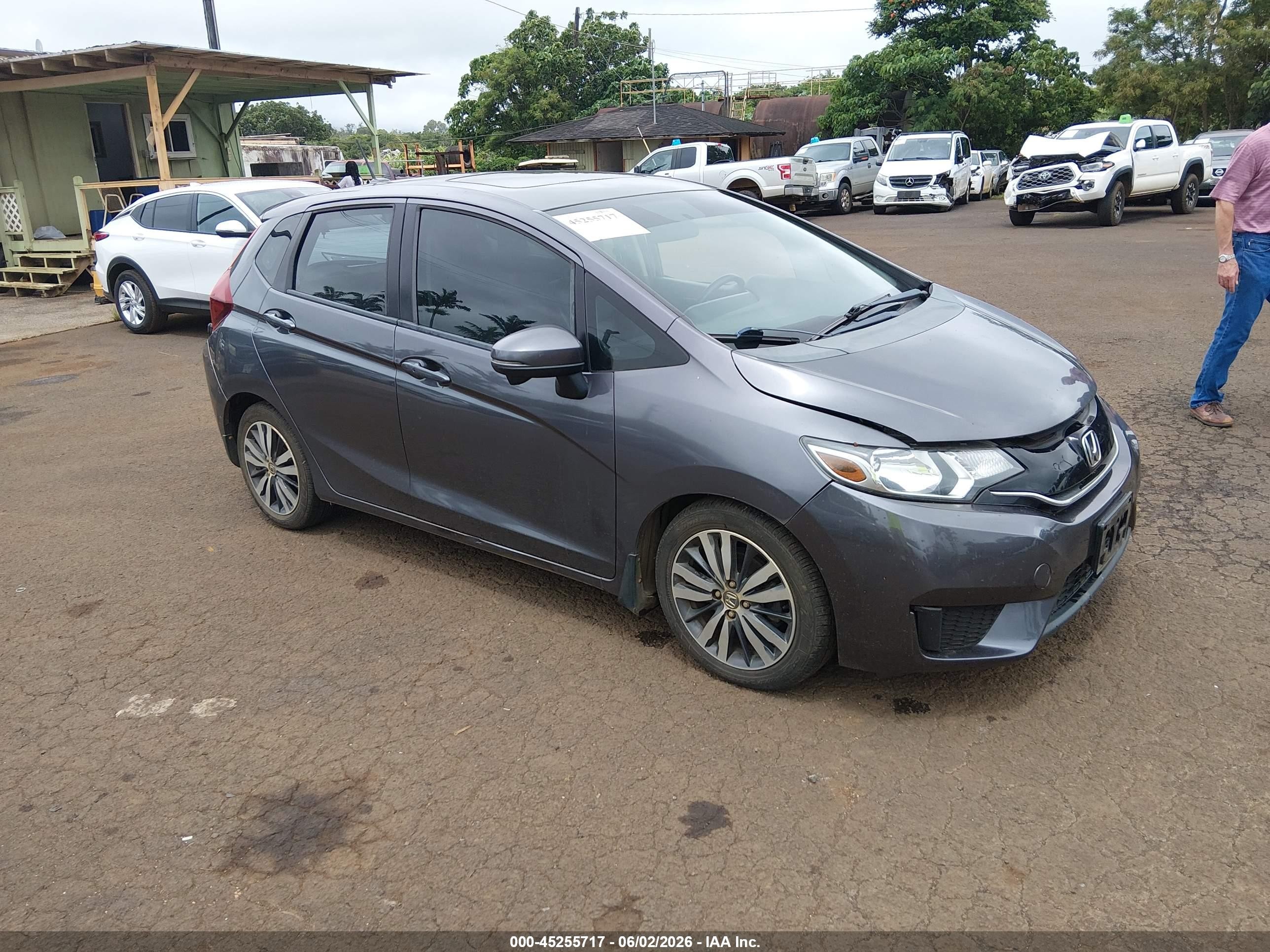2015 Honda Fit Ex/ex-l Black vin: 3HGGK5H82FM706278