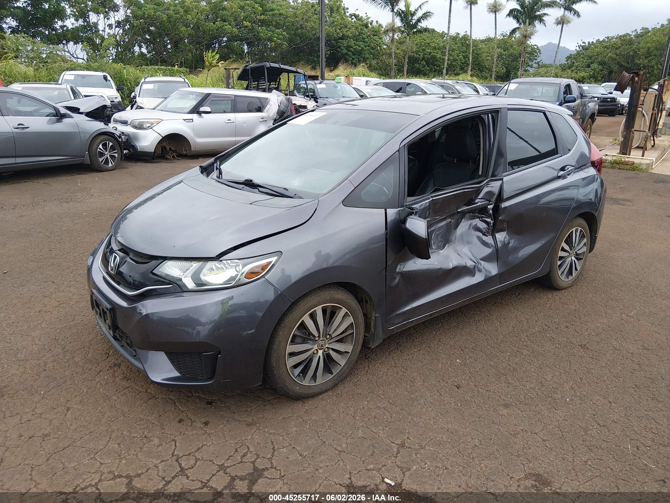 2015 Honda Fit Ex/ex-l Black vin: 3HGGK5H82FM706278