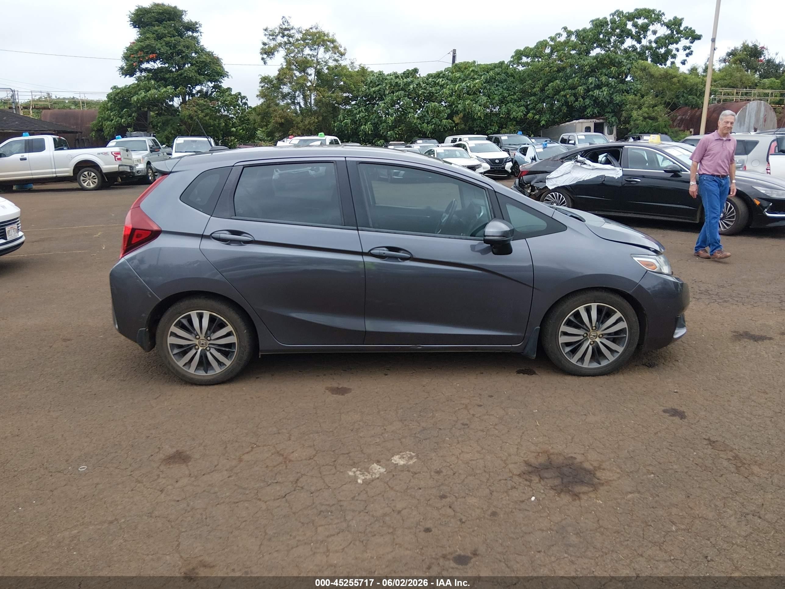 2015 Honda Fit Ex/ex-l Black vin: 3HGGK5H82FM706278