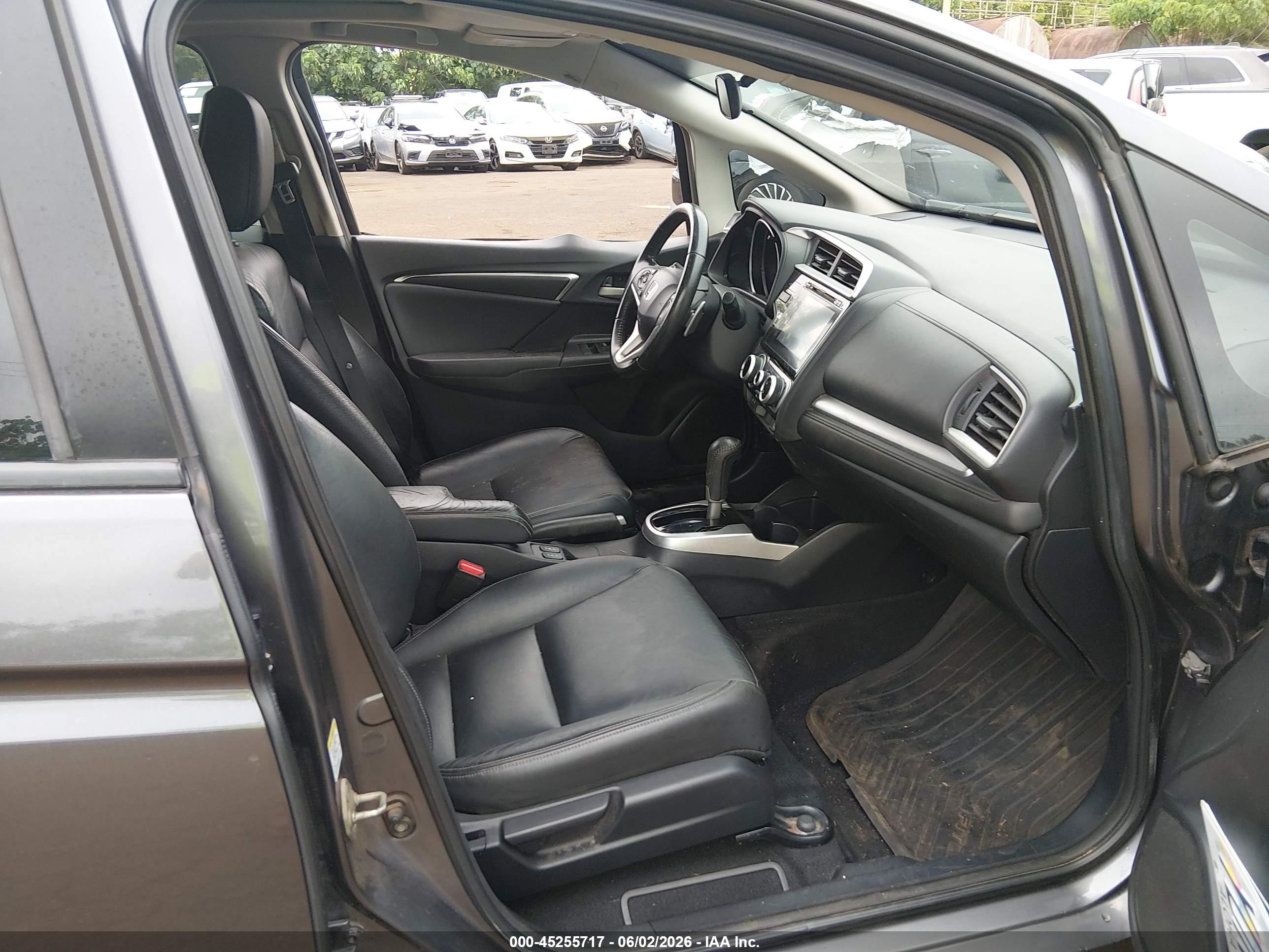 2015 Honda Fit Ex/ex-l Black vin: 3HGGK5H82FM706278