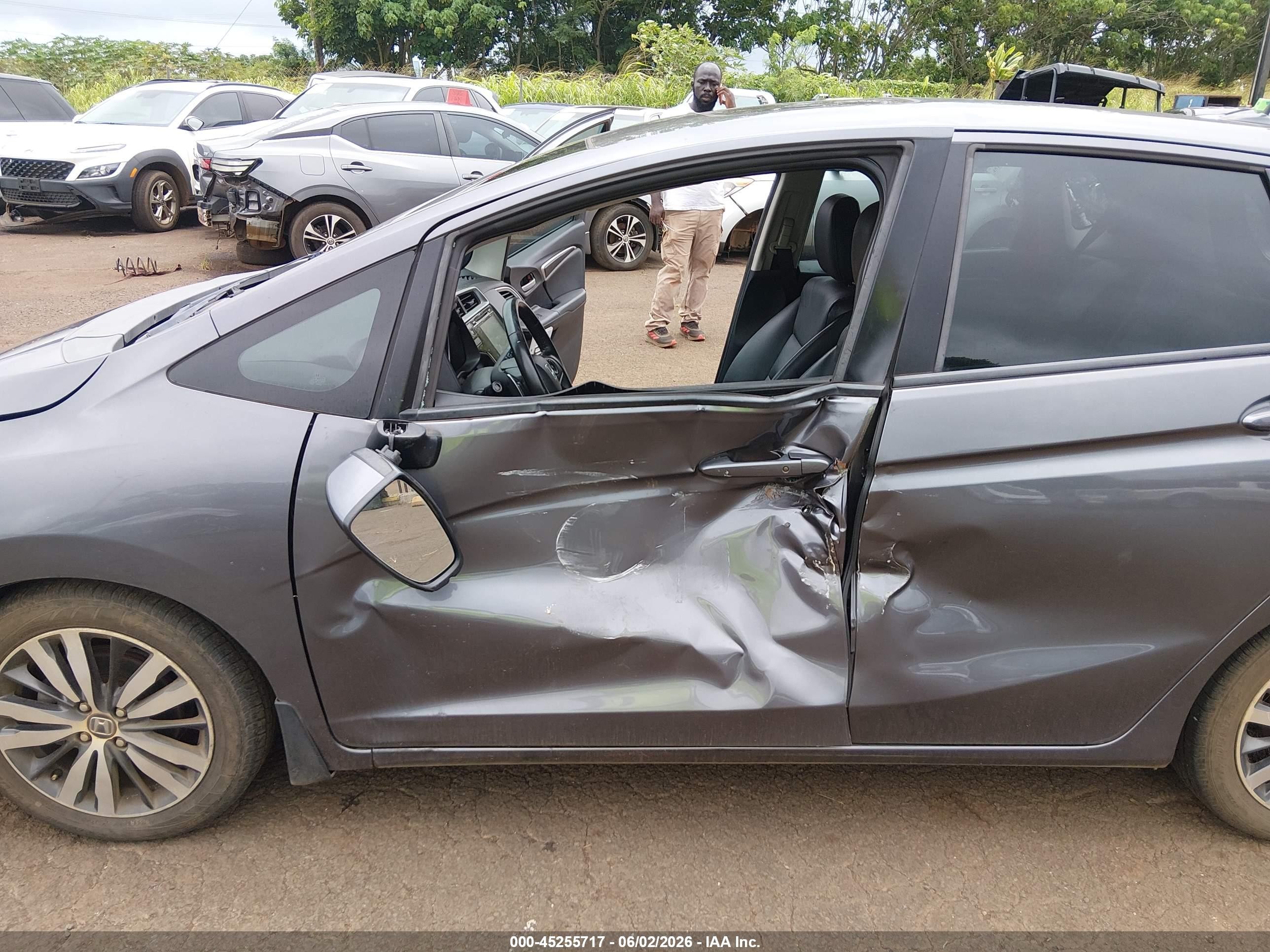 2015 Honda Fit Ex/ex-l Black vin: 3HGGK5H82FM706278
