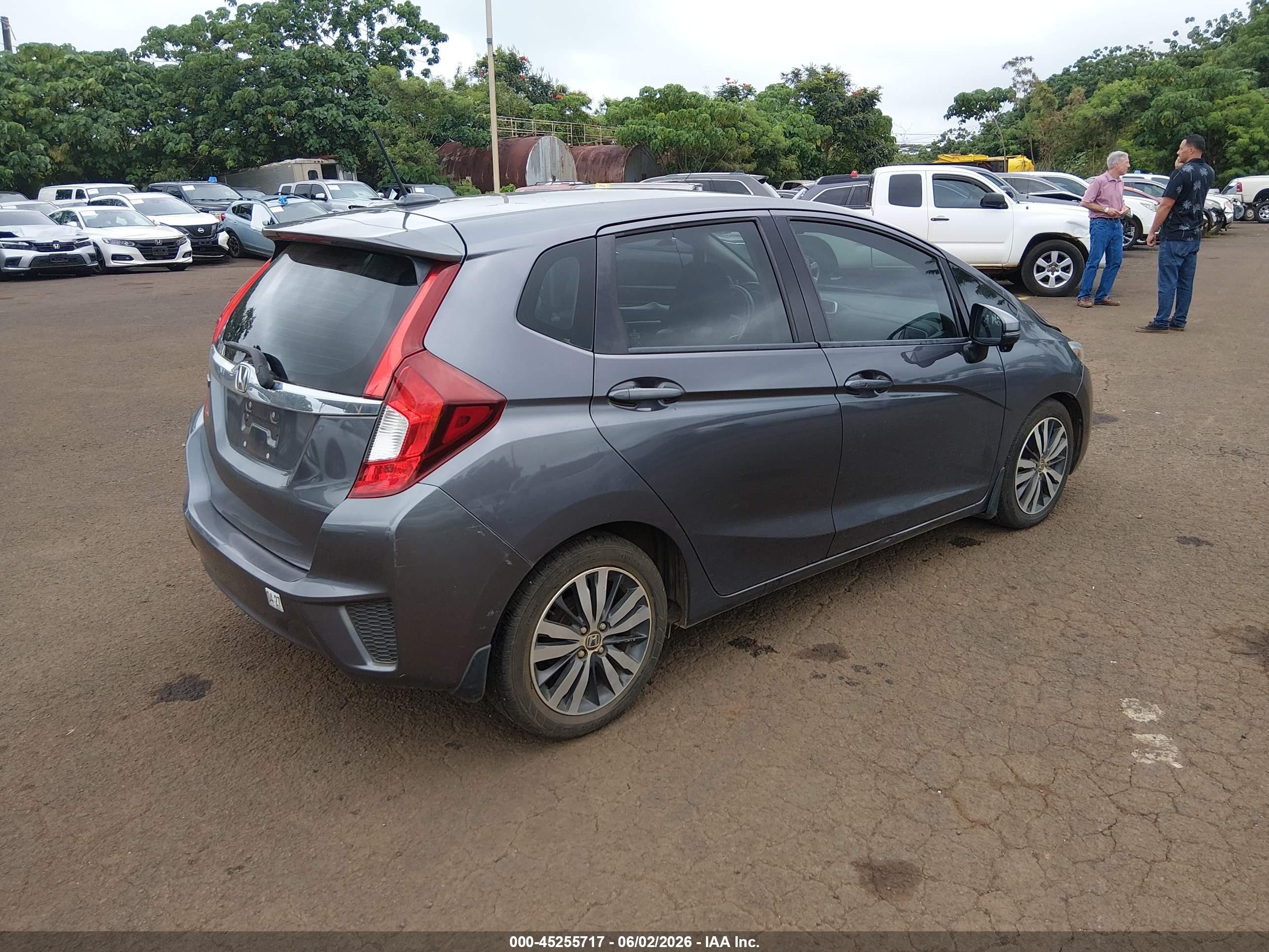 2015 Honda Fit Ex/ex-l Black vin: 3HGGK5H82FM706278