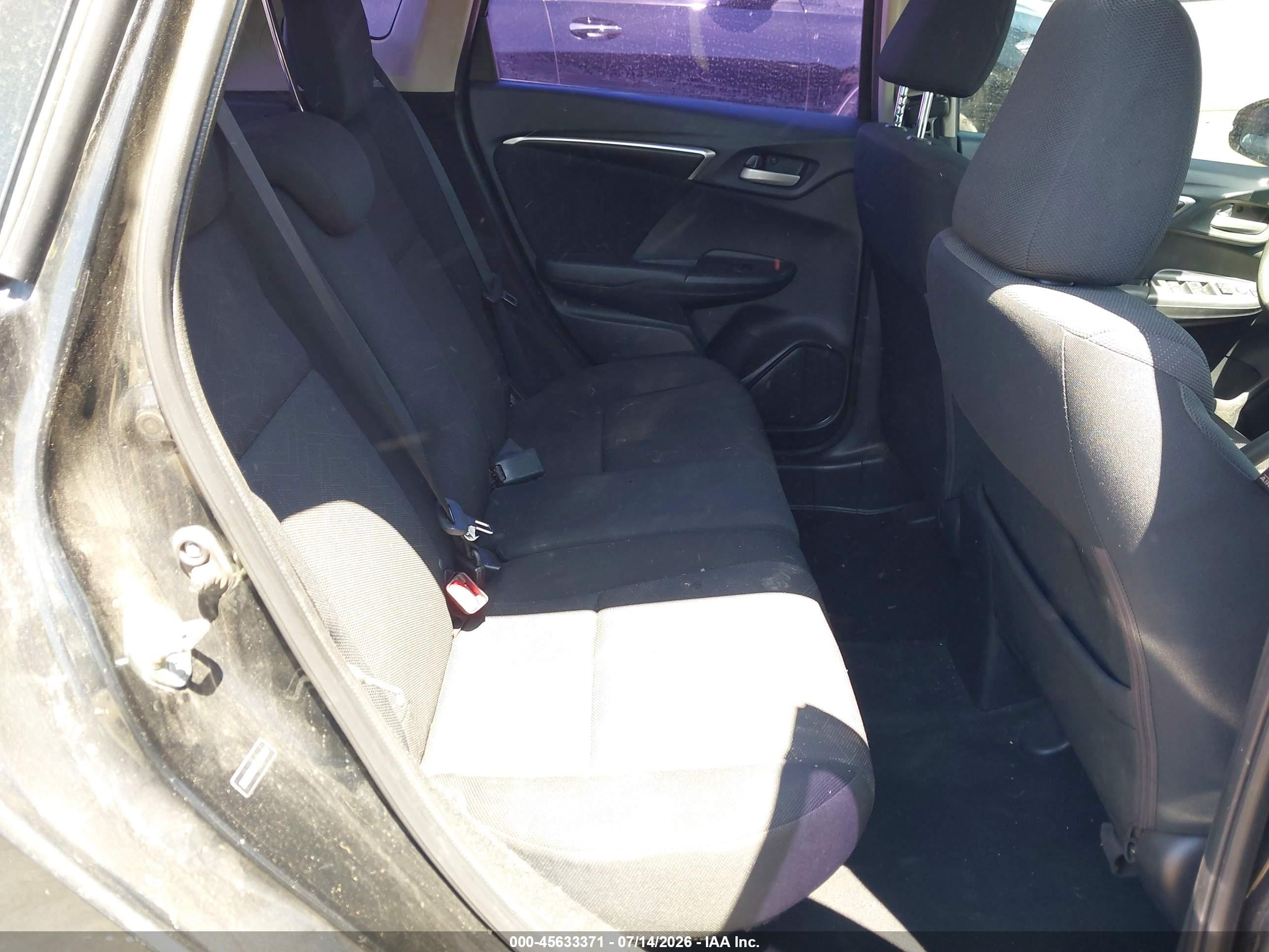 2015 Honda Fit Ex/ex-l Black vin: 3HGGK5H82FM706801