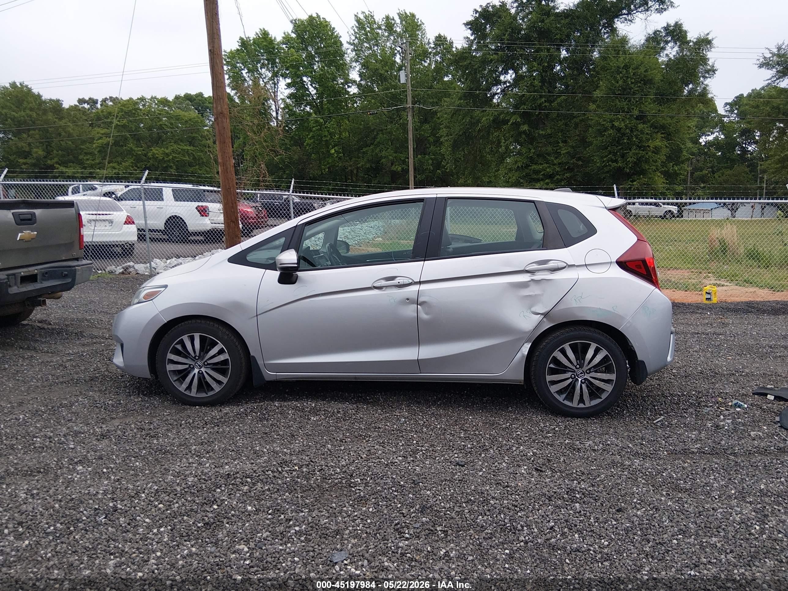 2015 Honda Fit Ex/ex-l Silver vin: 3HGGK5H82FM710301