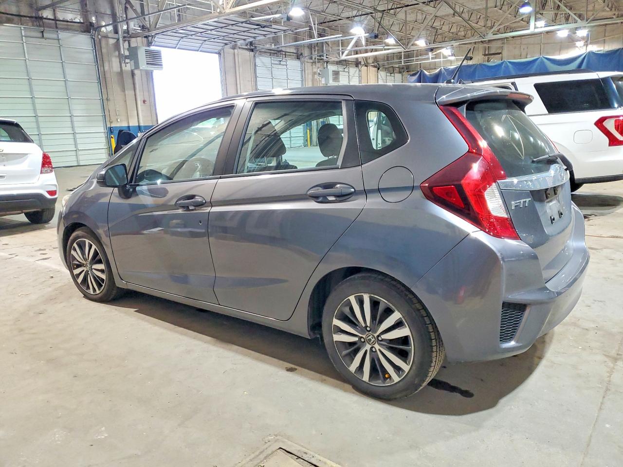 2015 Honda Fit Ex Gray vin: 3HGGK5H82FM715269