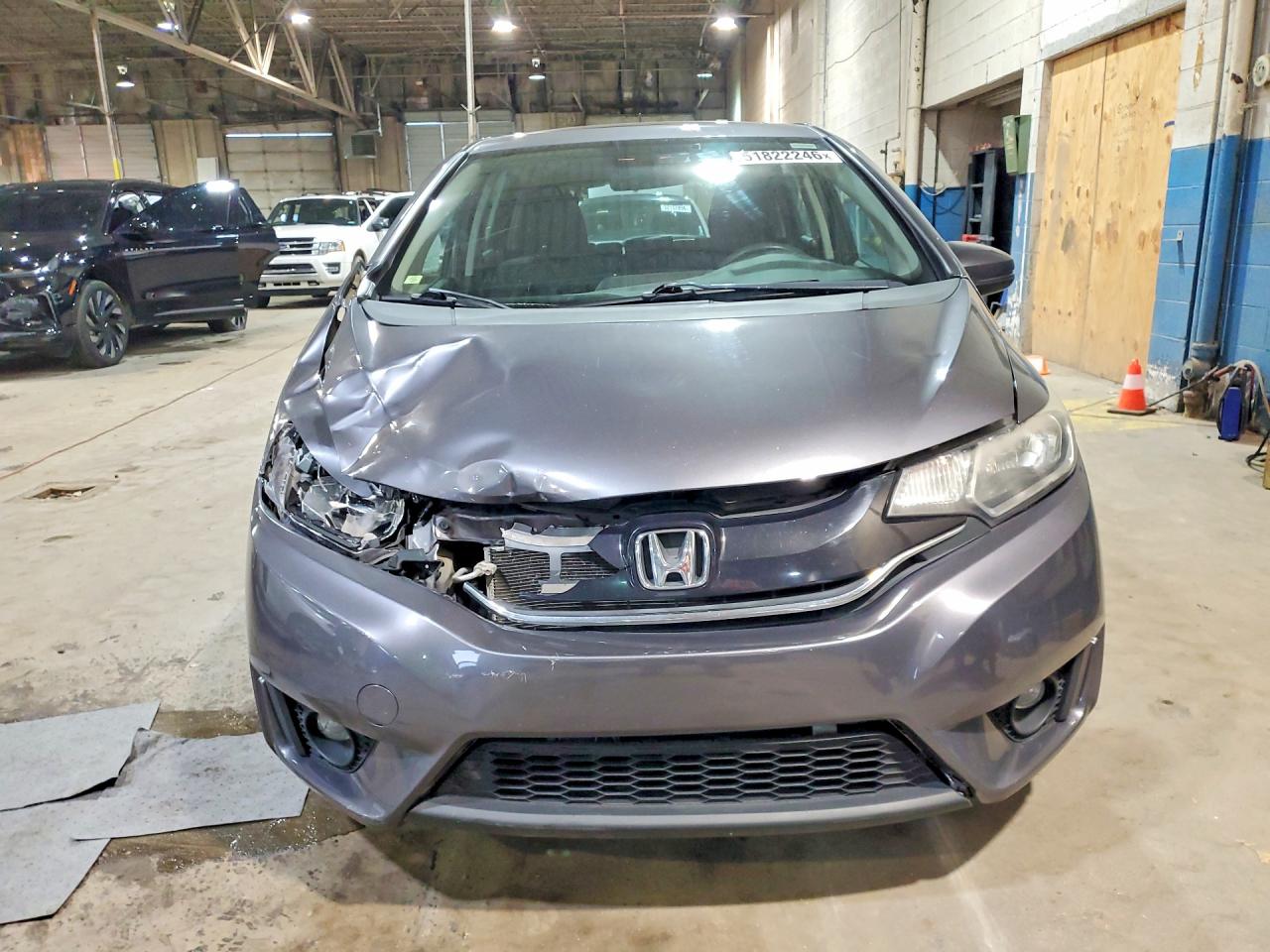 2015 Honda Fit Ex Gray vin: 3HGGK5H82FM715269