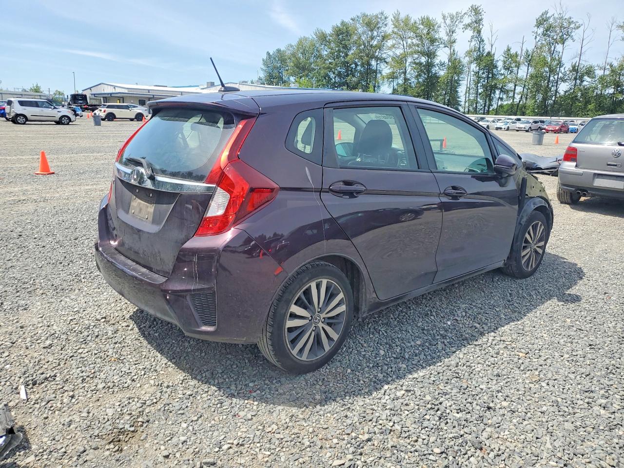 2015 Honda Fit Ex Фиолетовый vin: 3HGGK5H82FM730743