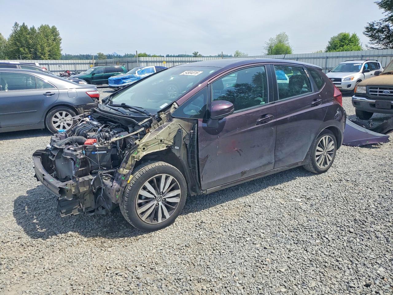 2015 Honda Fit Ex Фиолетовый vin: 3HGGK5H82FM730743
